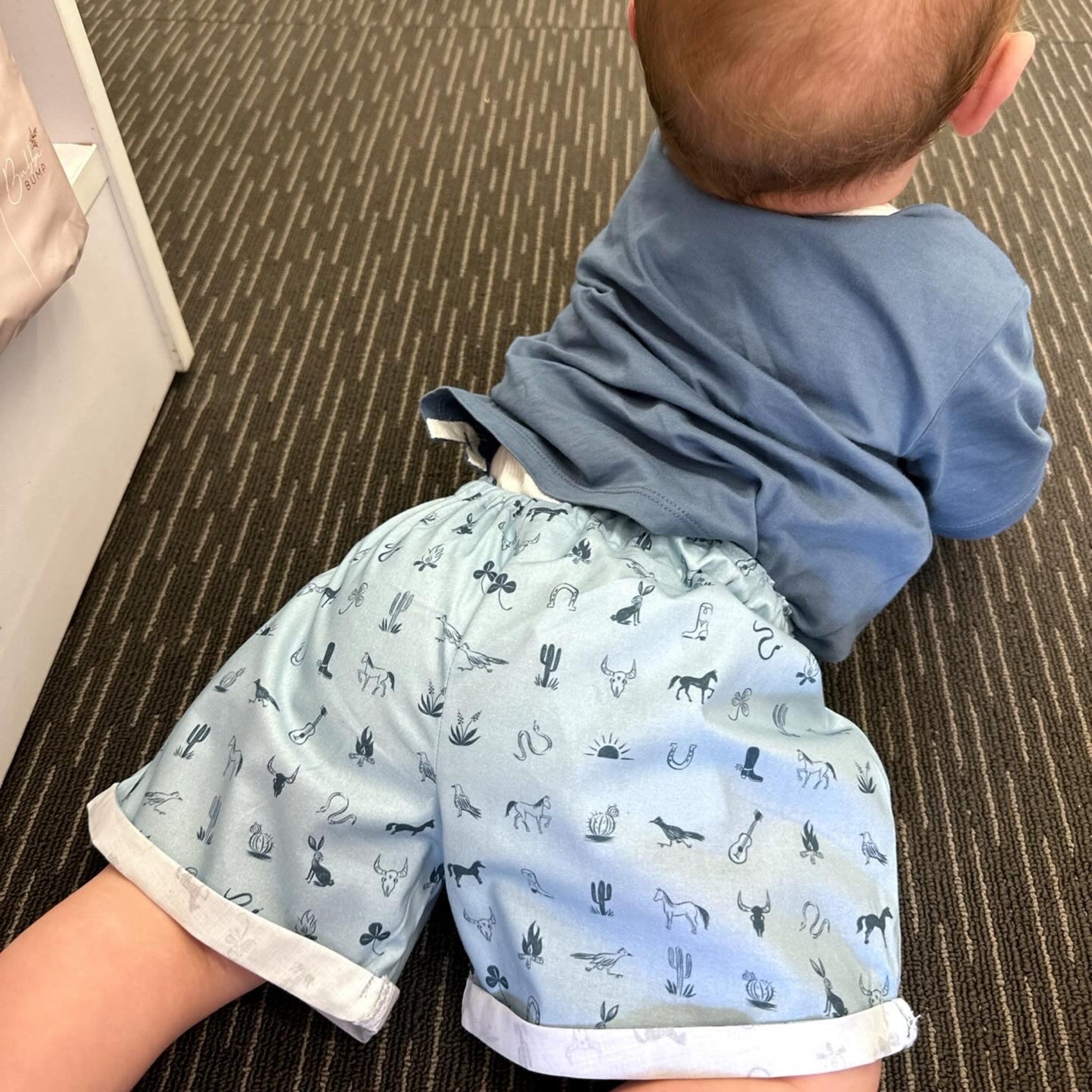 Cactus Cowboy Shorts-Everly Lane