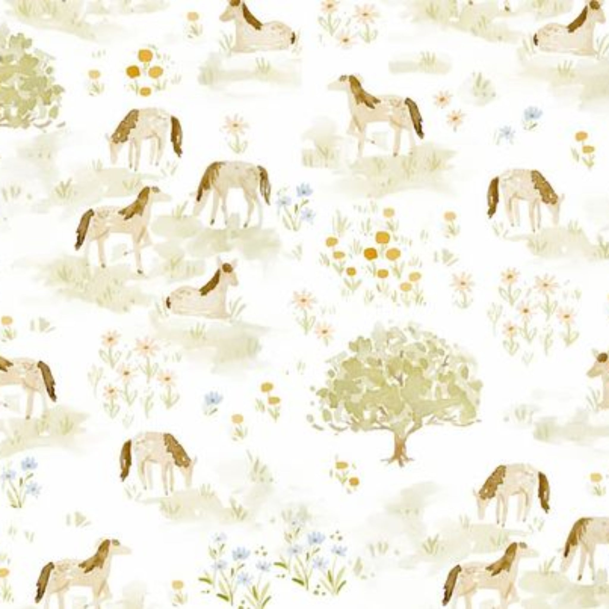 Horse Field Jersey Cotton Wrap