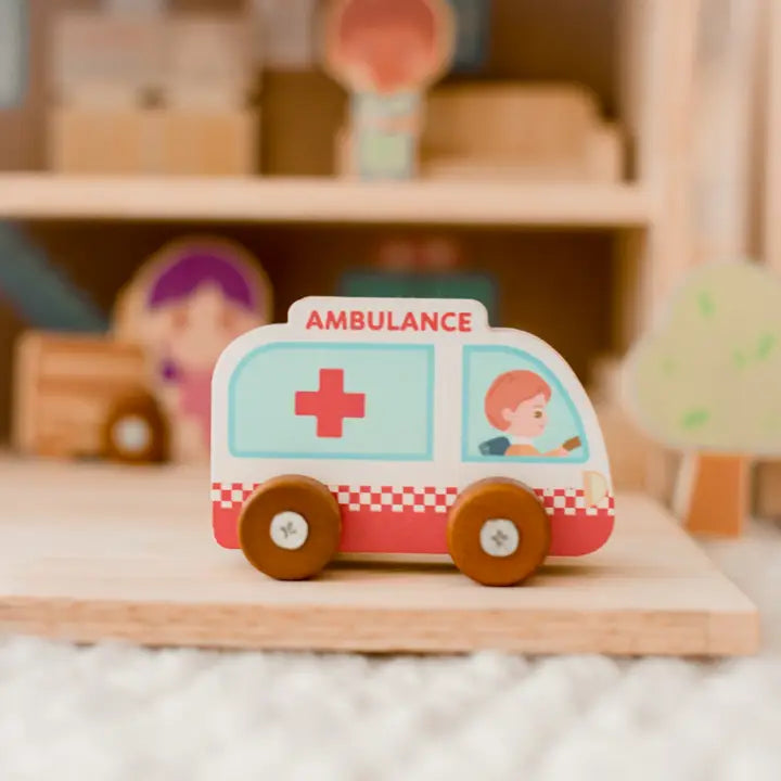 Portable Wooden Hospital Set-Q Toys