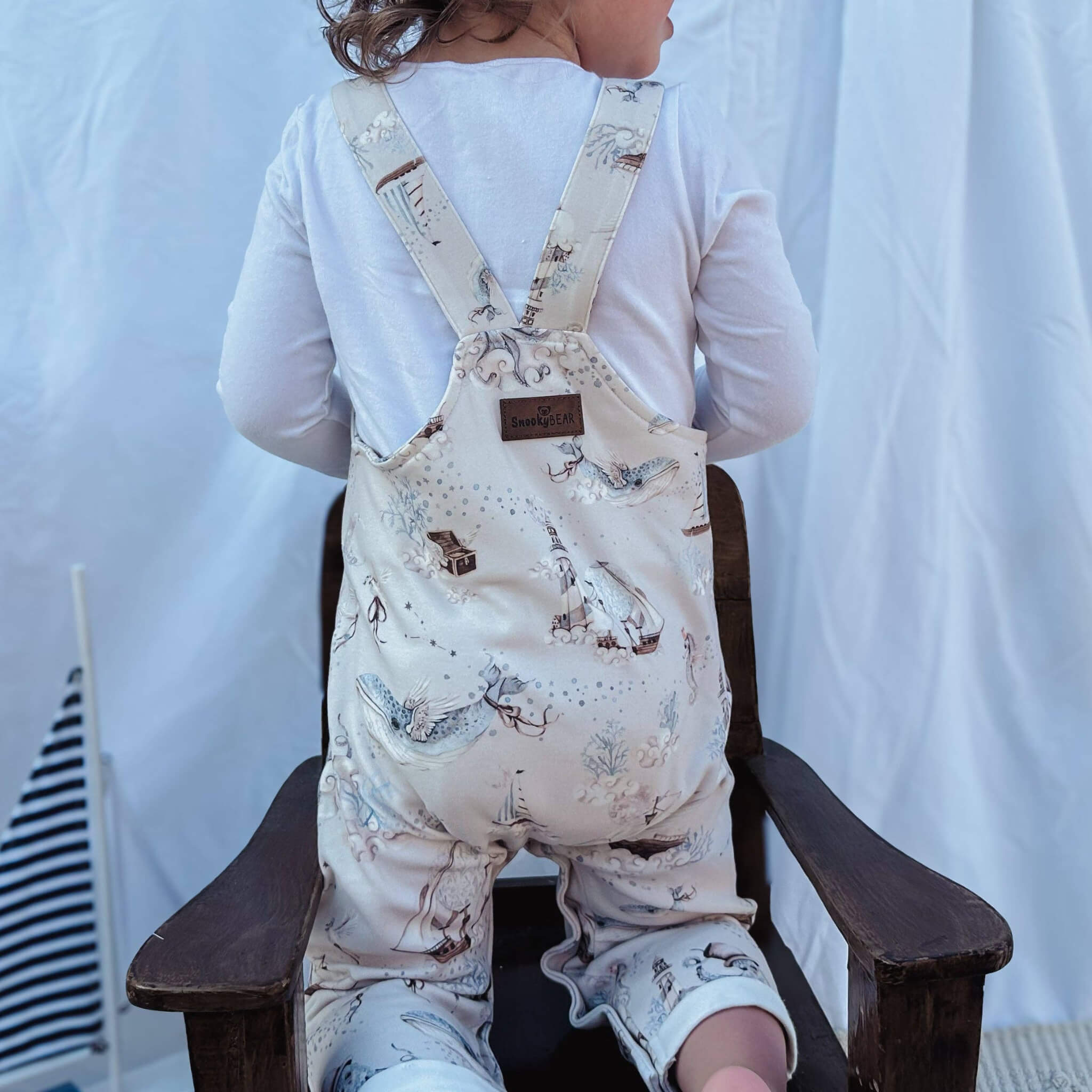 Arctic Ocean Baby Overalls