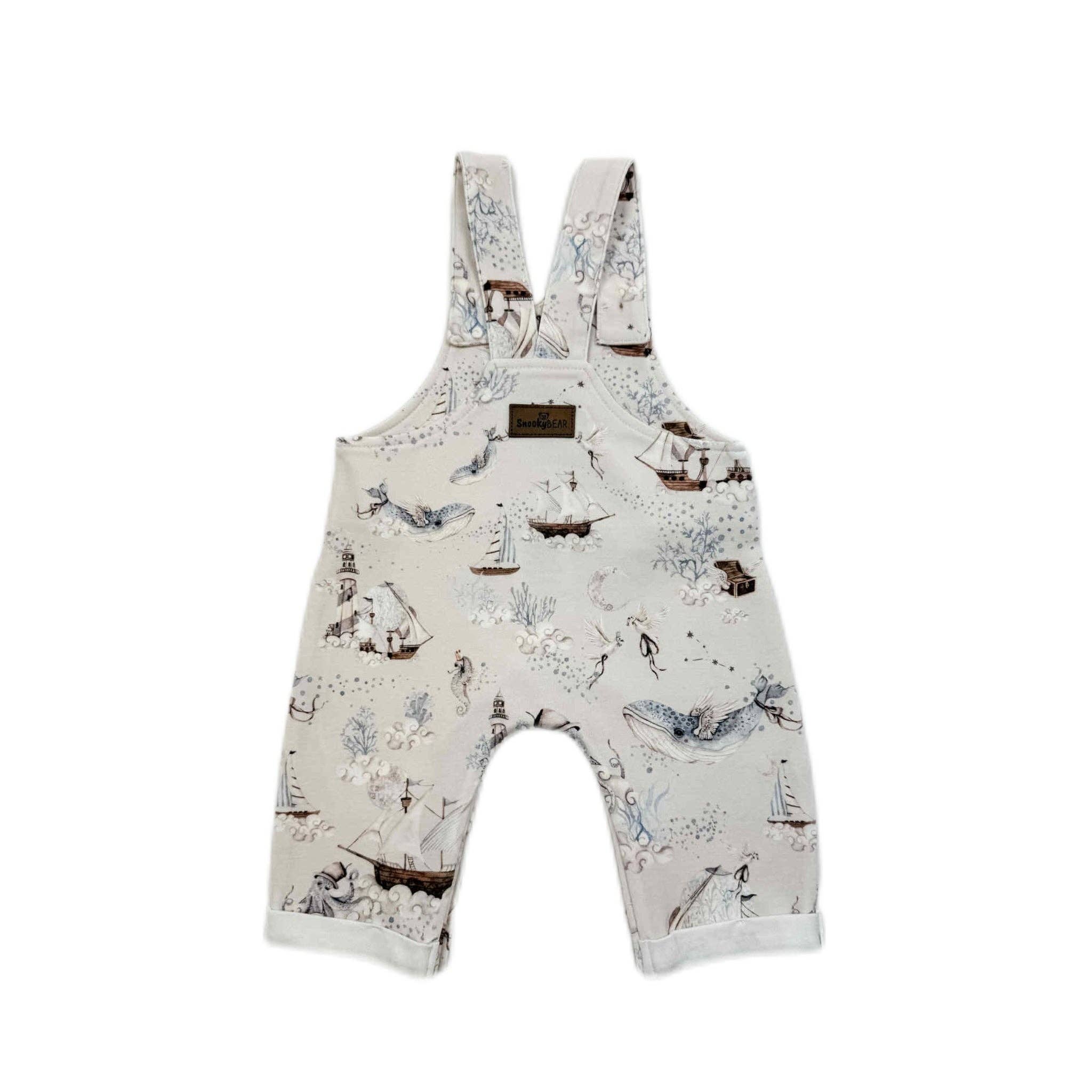 Arctic Ocean Baby Overalls