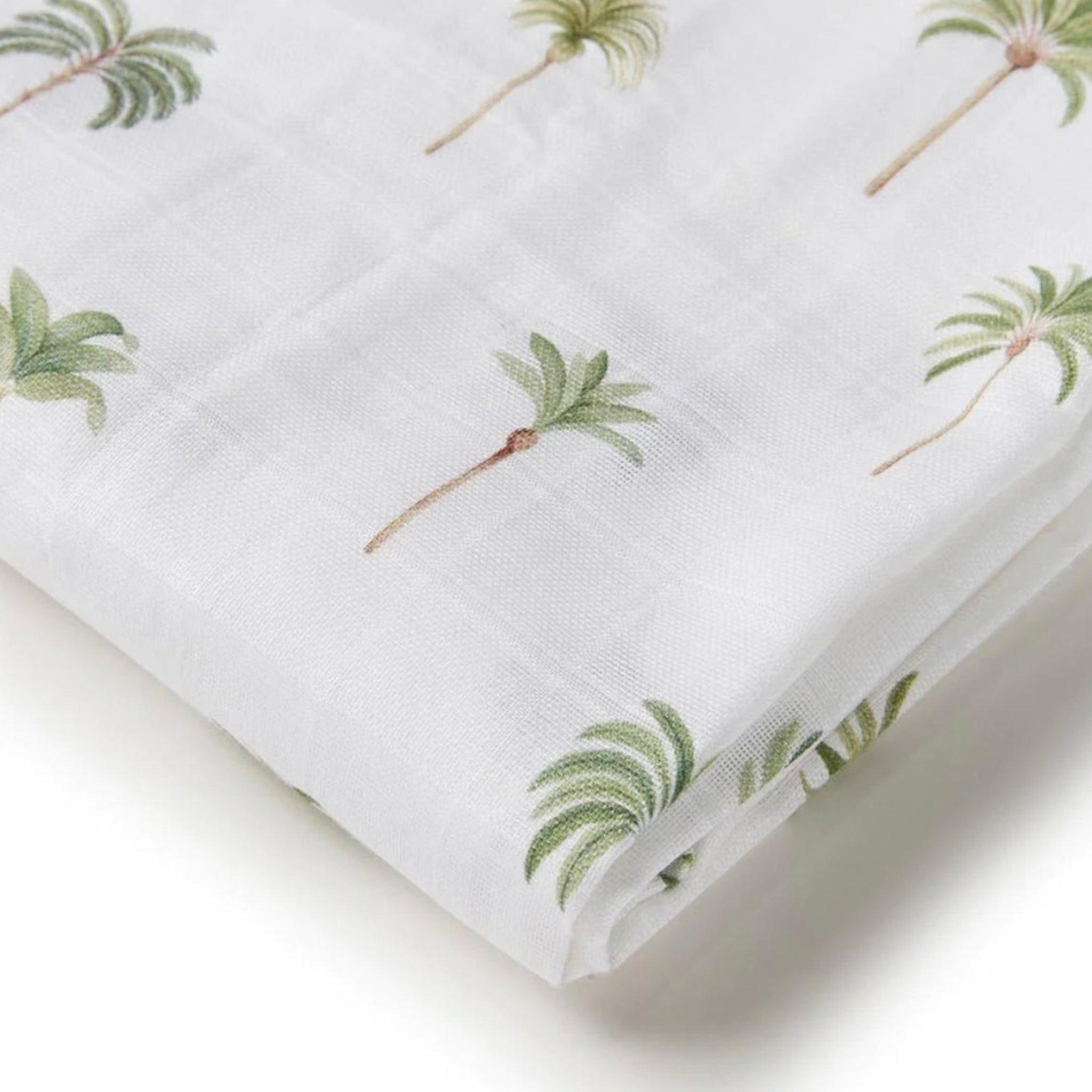 Green Palm Organic Muslin Wrap-Snuggle Hunny