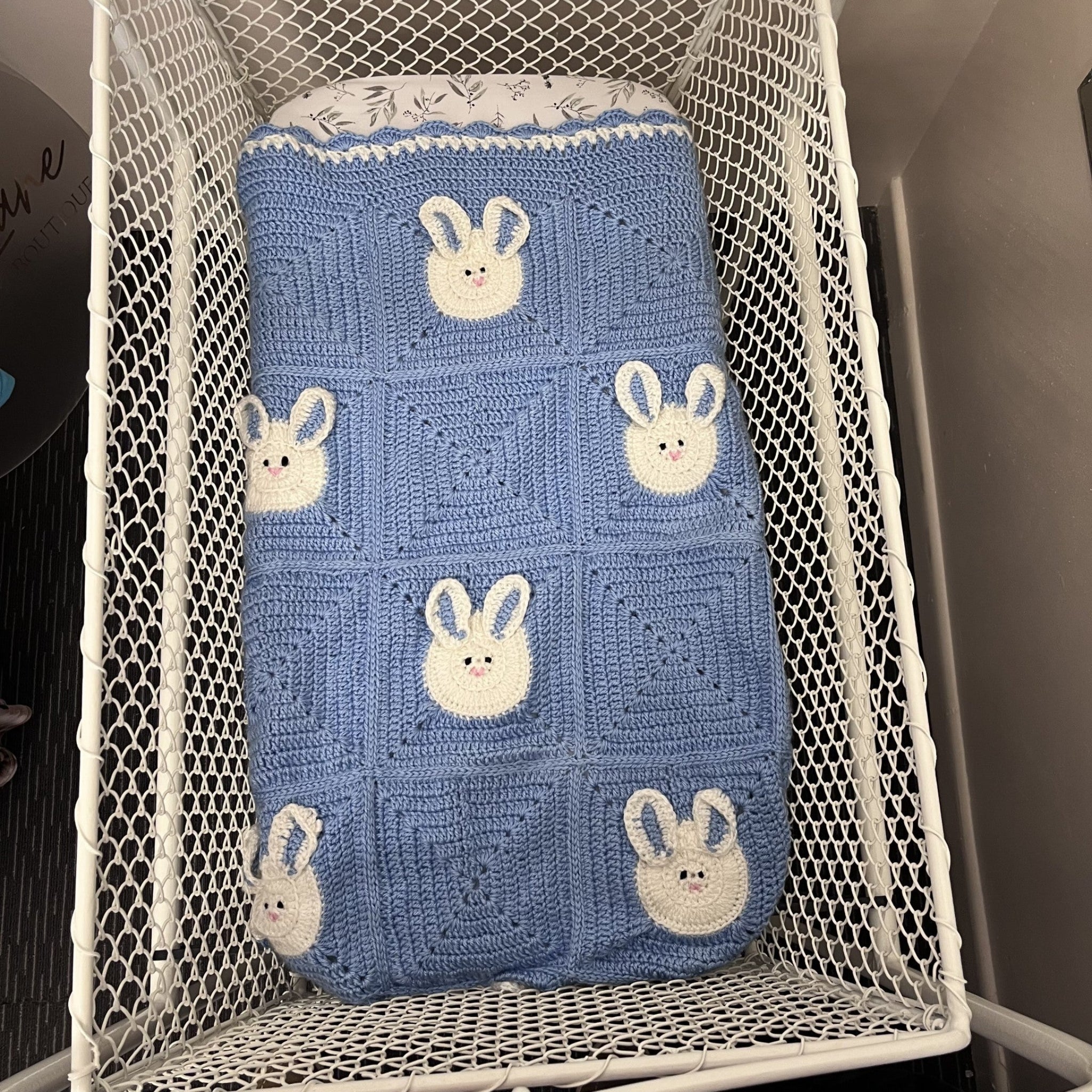 Baby Blanket Blue Bunny