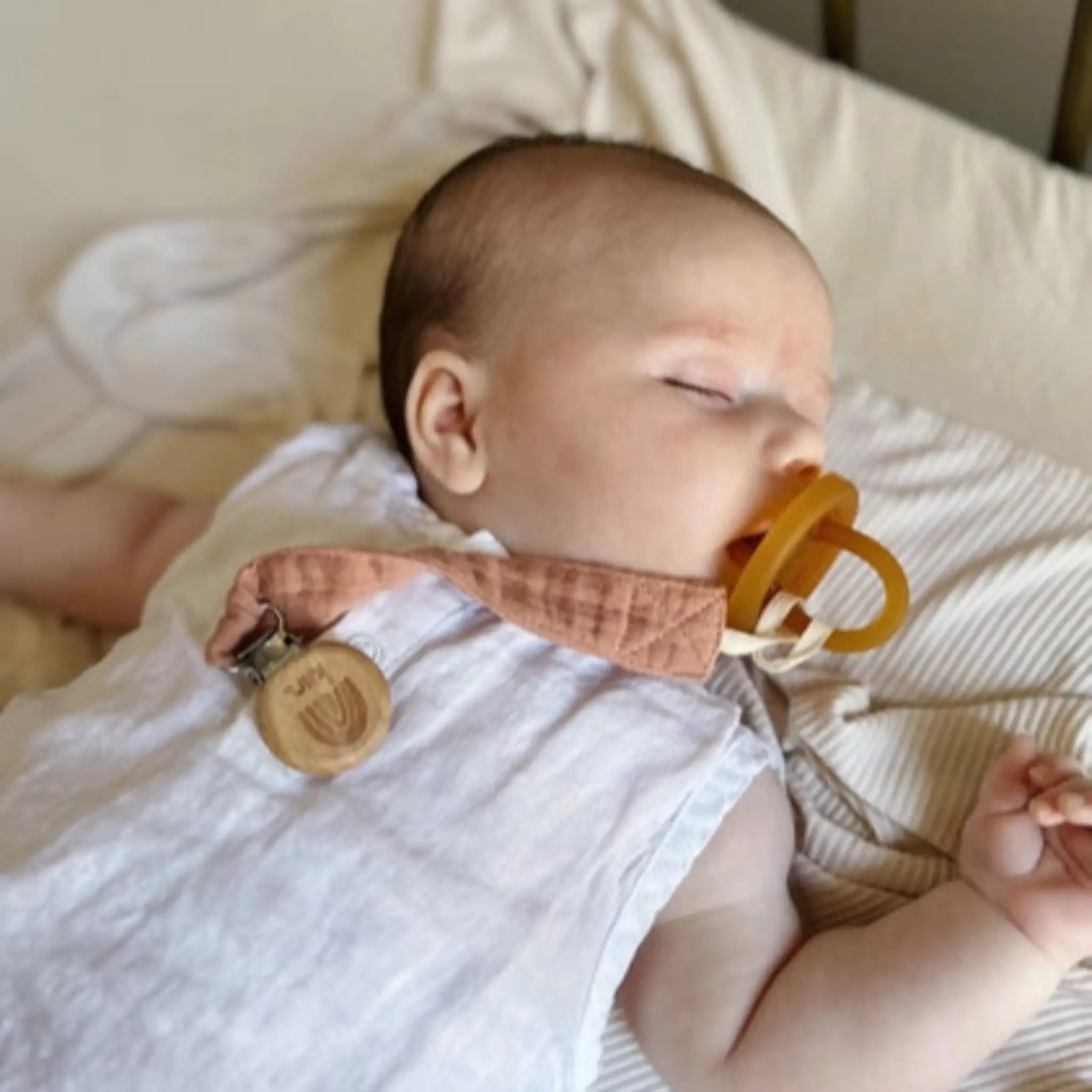 Cotton Dummy Clip | Baby Pacifier Holder & Dummy Strap