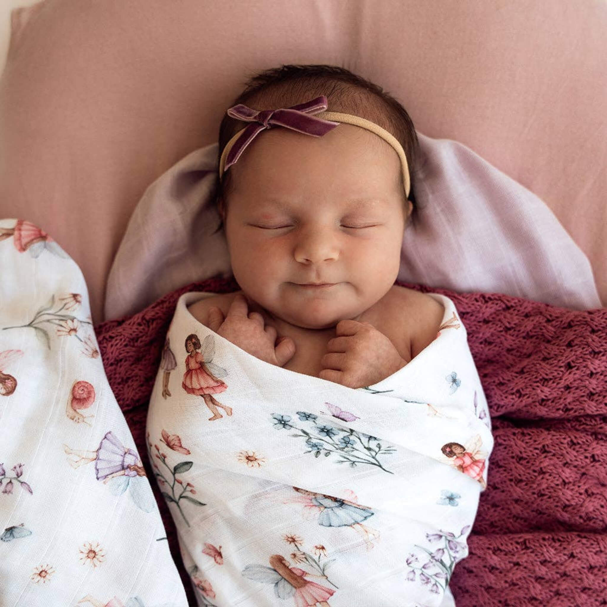 Fairy Garden Organic Muslin Wrap | Snuggle Hunny