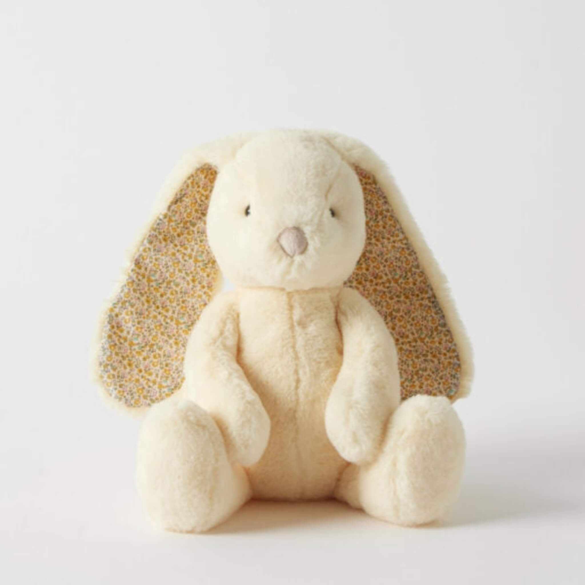 Floral Lemon Bunny | Personalised Soft Toy Bunny Medium