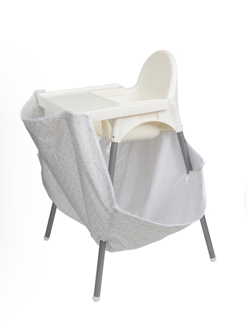 High Chair Food Catcher- Cloudy Grey