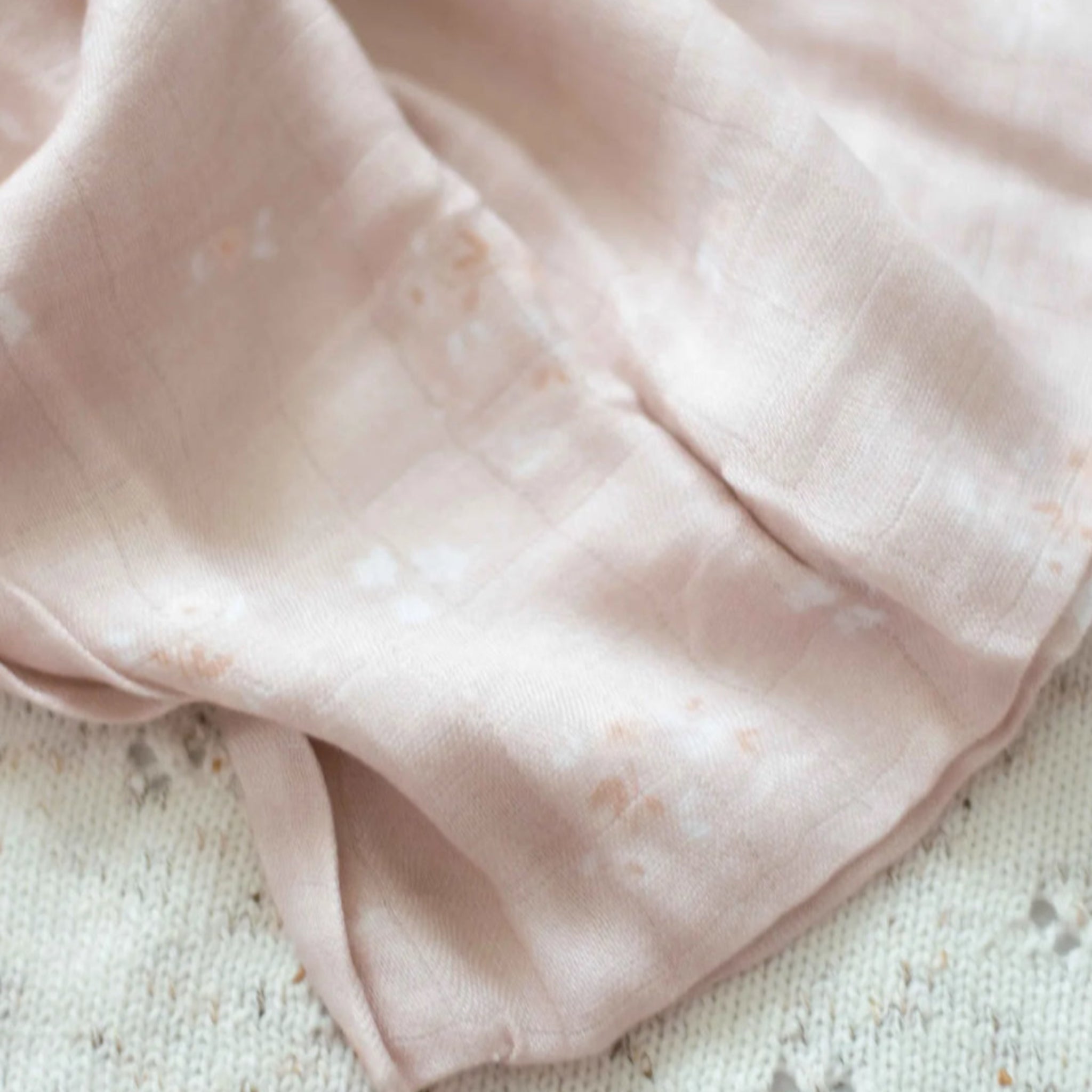 Ada Peachy Pink Bamboo Muslin Swaddle-Bencer & Hazelnut