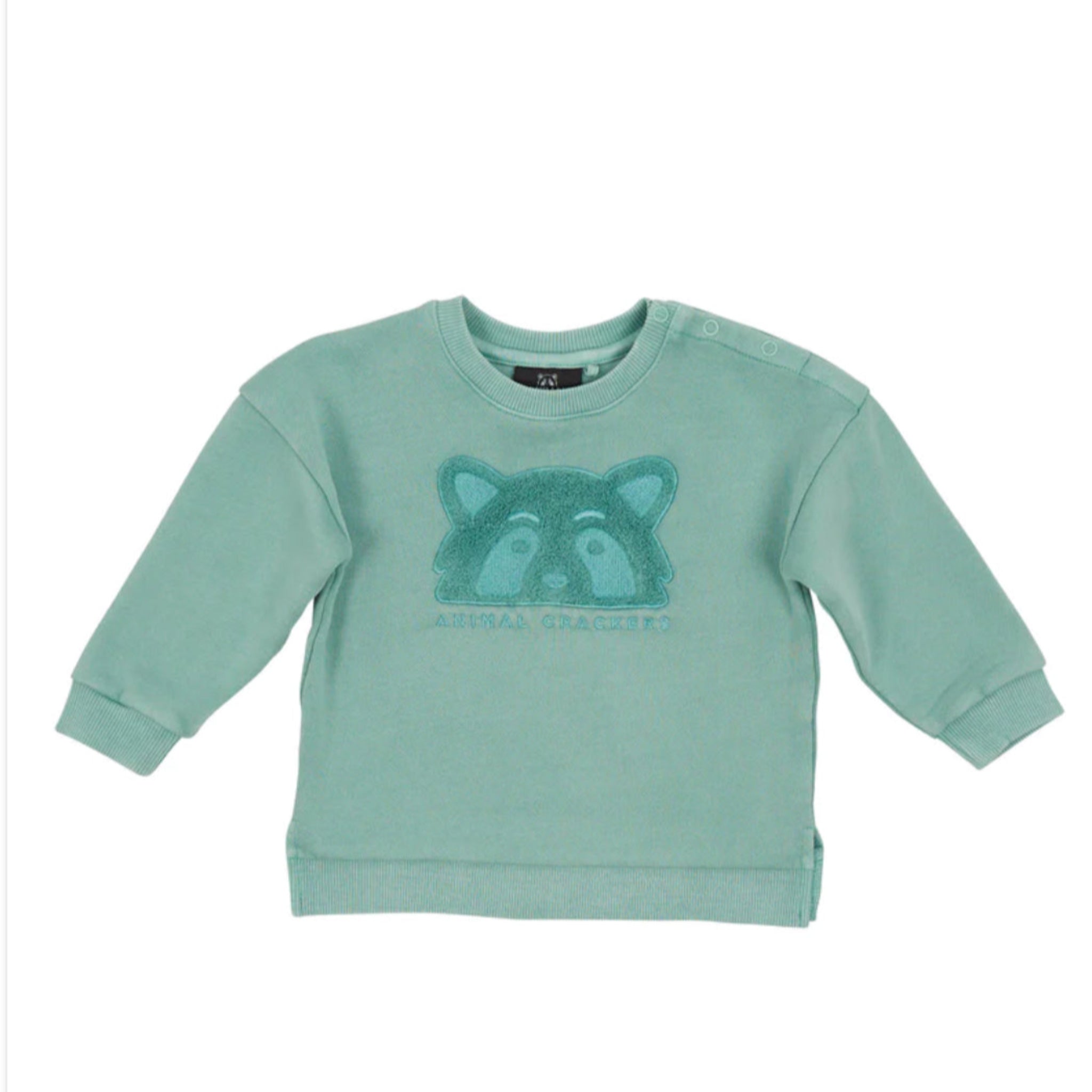 Raffael Crew Sweat Top Mint- Animal Cracker