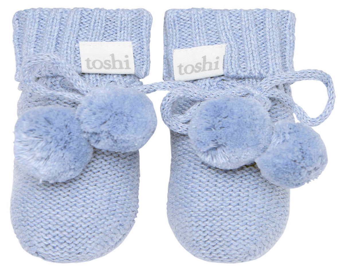 Organic Booties Marley/Seabreeze- Toshi