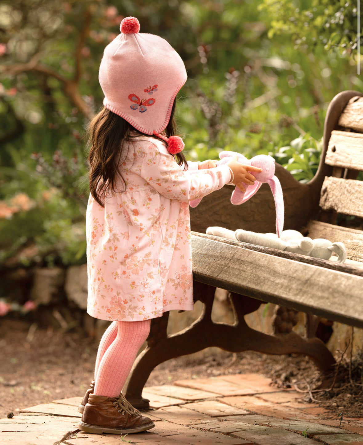 Organic Earmuff Beanie Butterfly Bliss-Toshi