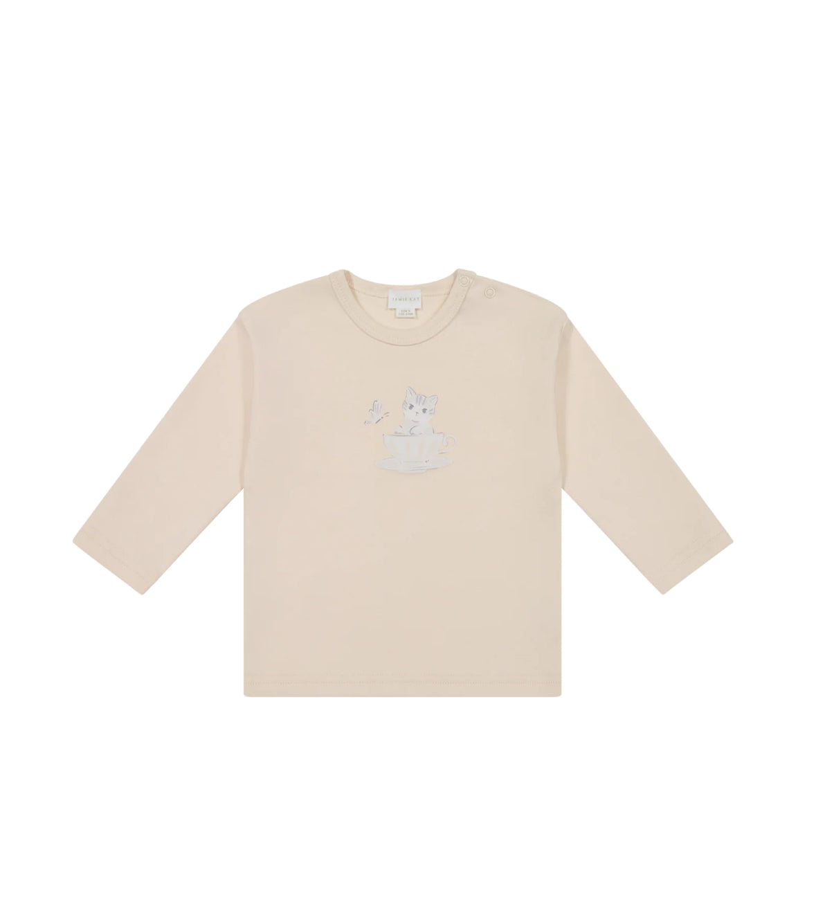 Pima Cotton Arnold Long Sleeve Top- Ballet Pink- Jamie Kay