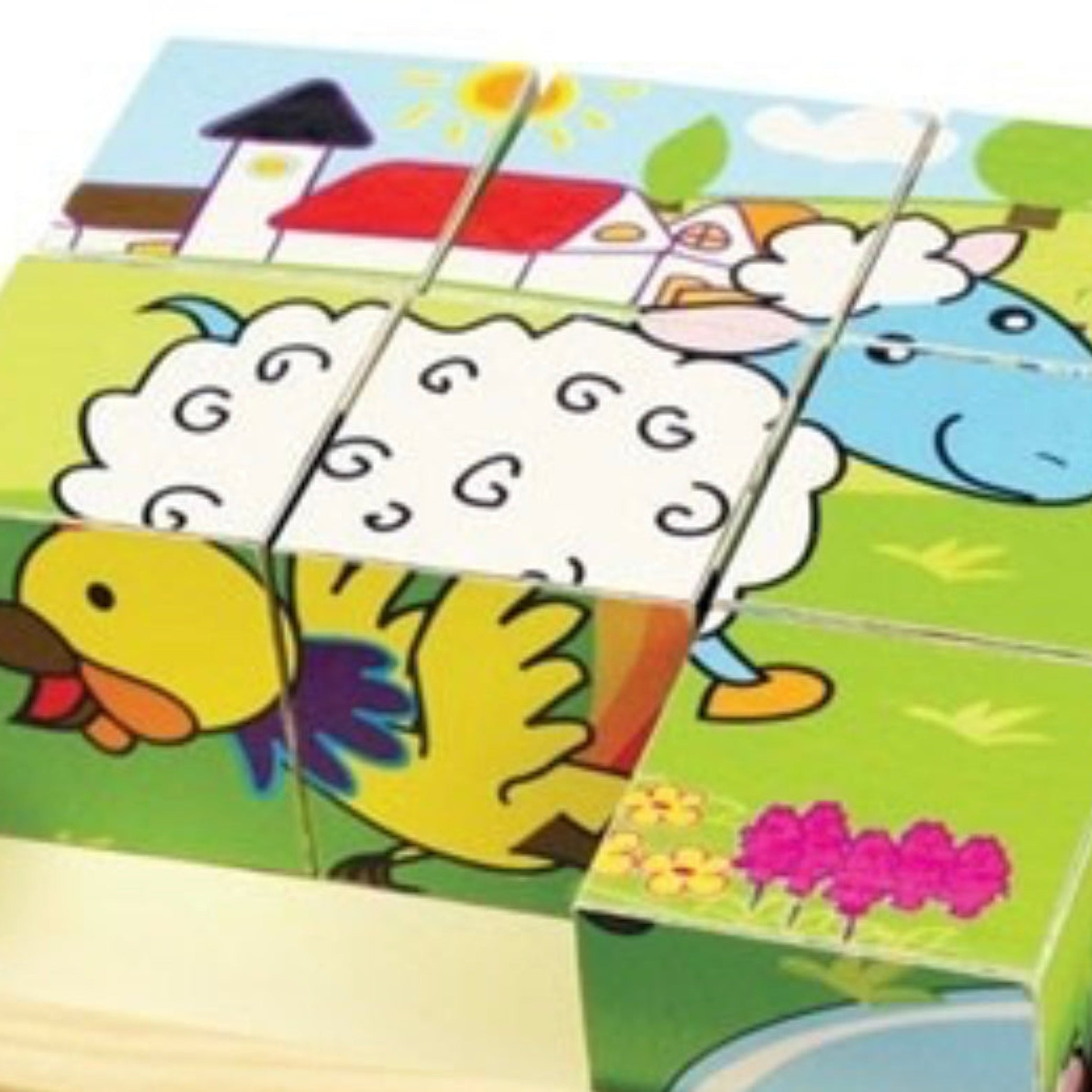 Animal Cube Puzzle-Artiwood-Bigjigs