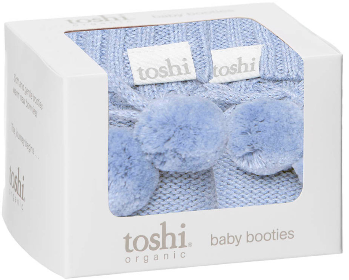 Organic Booties Marley/Seabreeze- Toshi