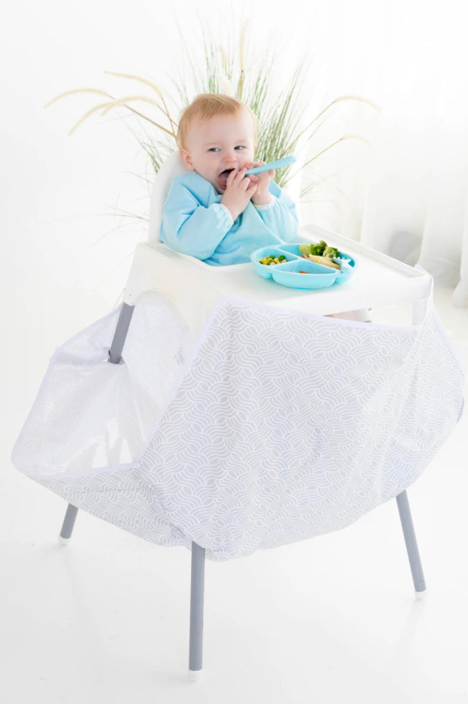 High Chair Food Catcher- Cloudy Grey
