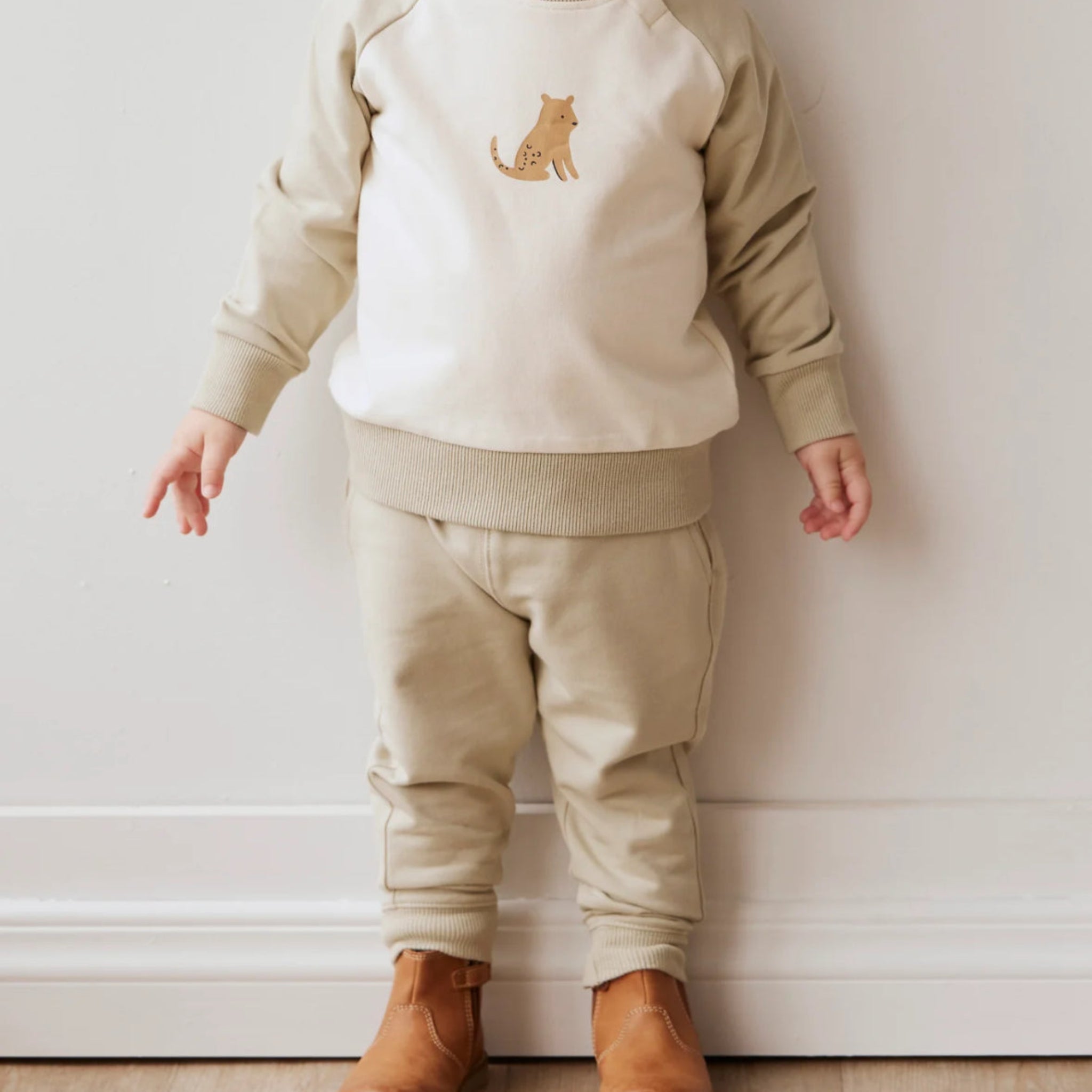 Organic Cotton Jalen Track Pants- Honeydew- Jamie Kay