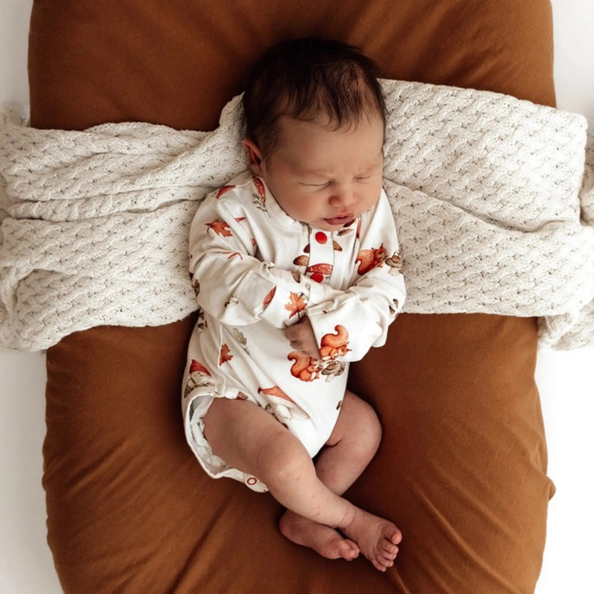 Gnomes Organic Baby Bodysuit | Snuggle Hunny
