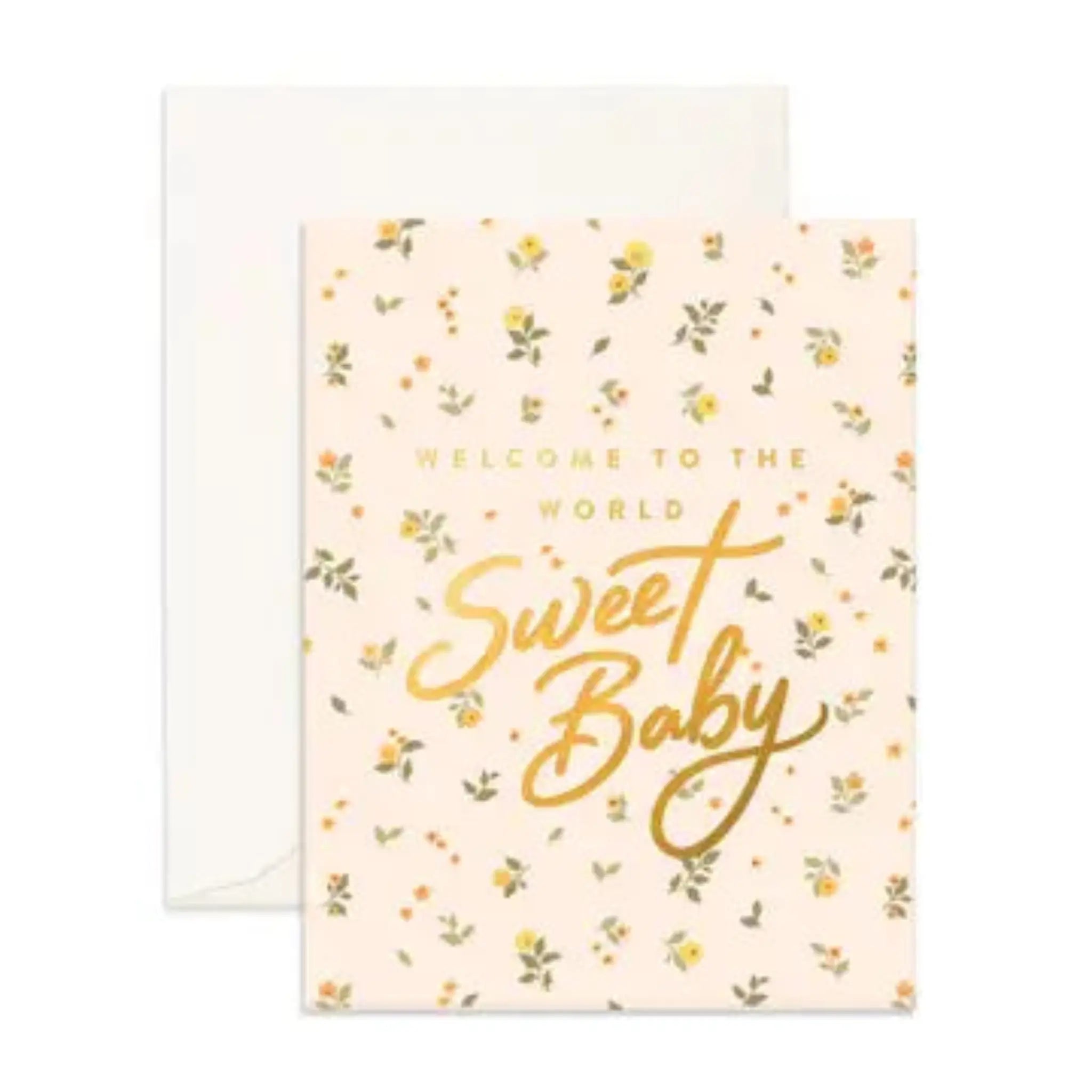 Greeting Card Welcome Sweet baby