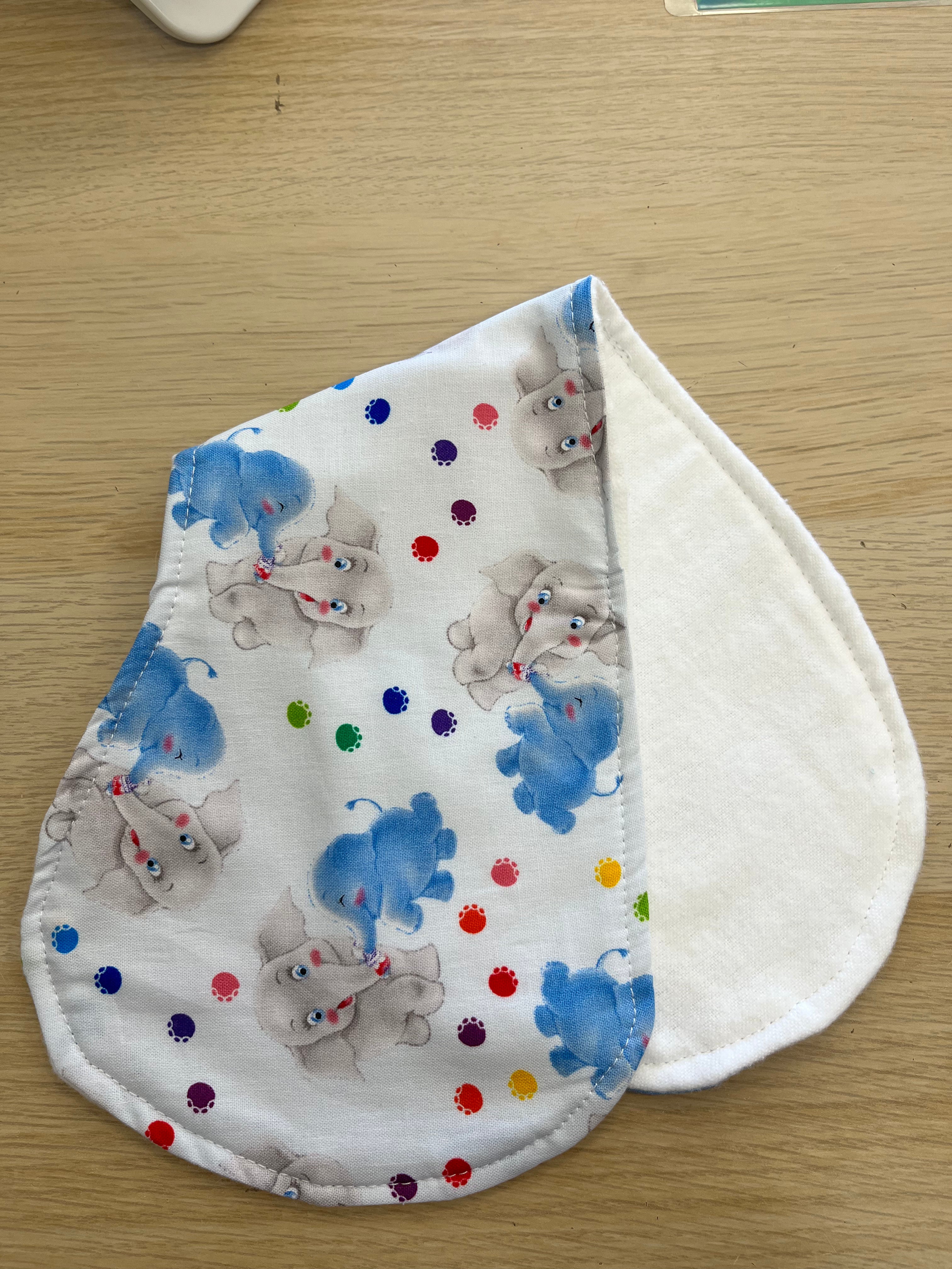 Mum and Bub Elephant Burp Cloth- Everly Lane