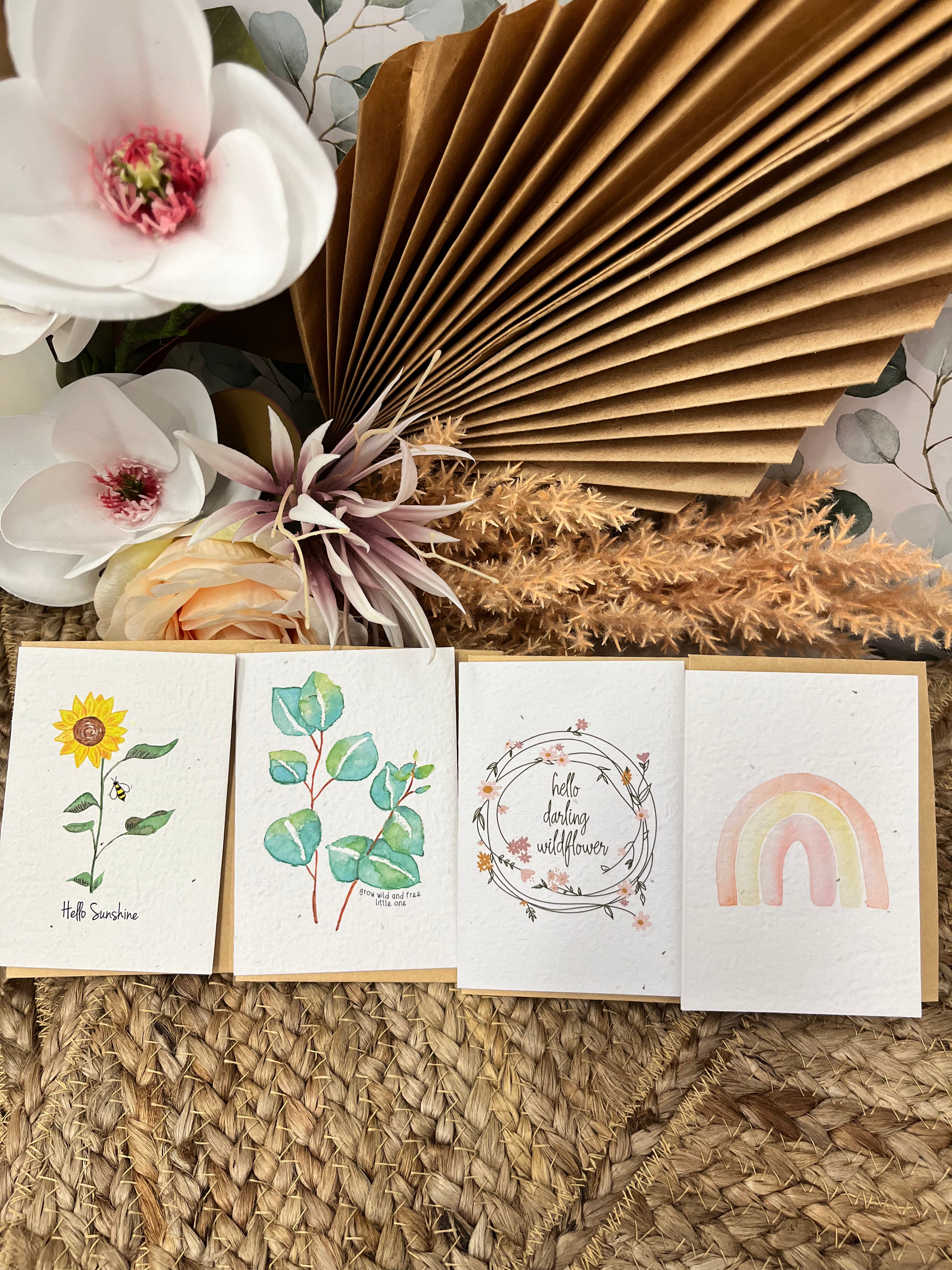 Sunshine Mini Collection Plantable Card-Hello Petal