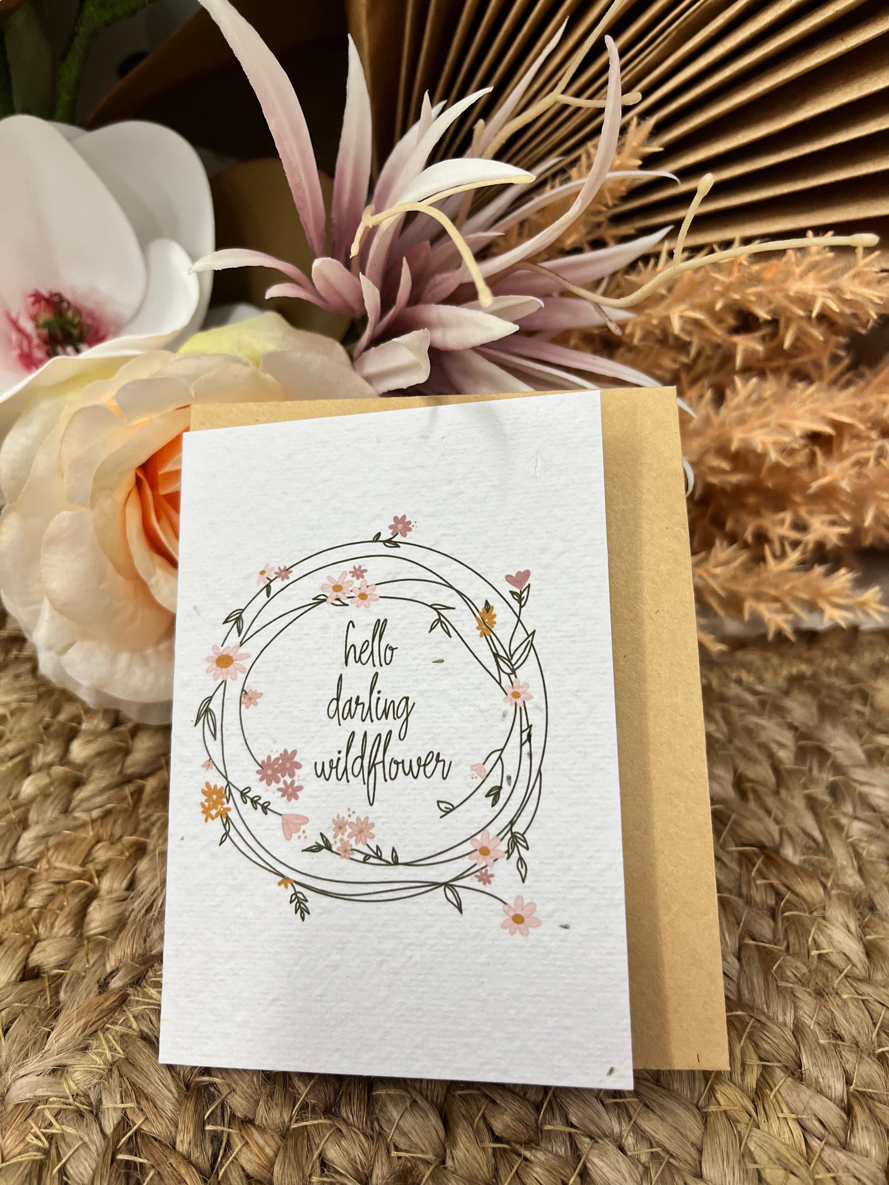 Sunshine Mini Collection Plantable Card-Hello Petal