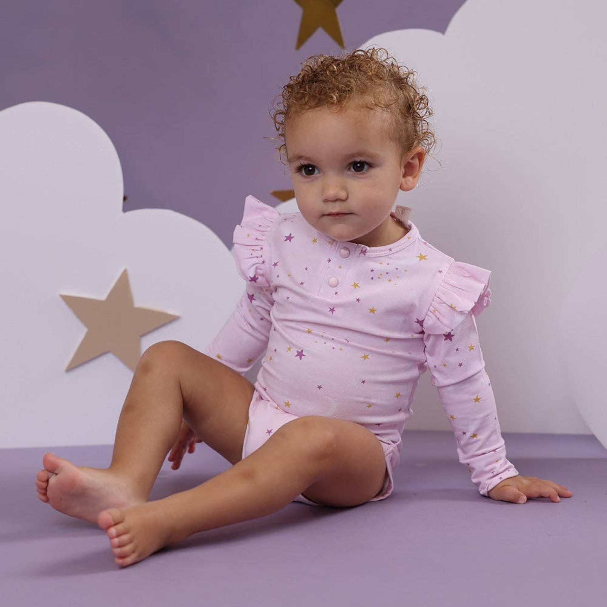 Long Sleeve Bodysuit with Frill Twinkle