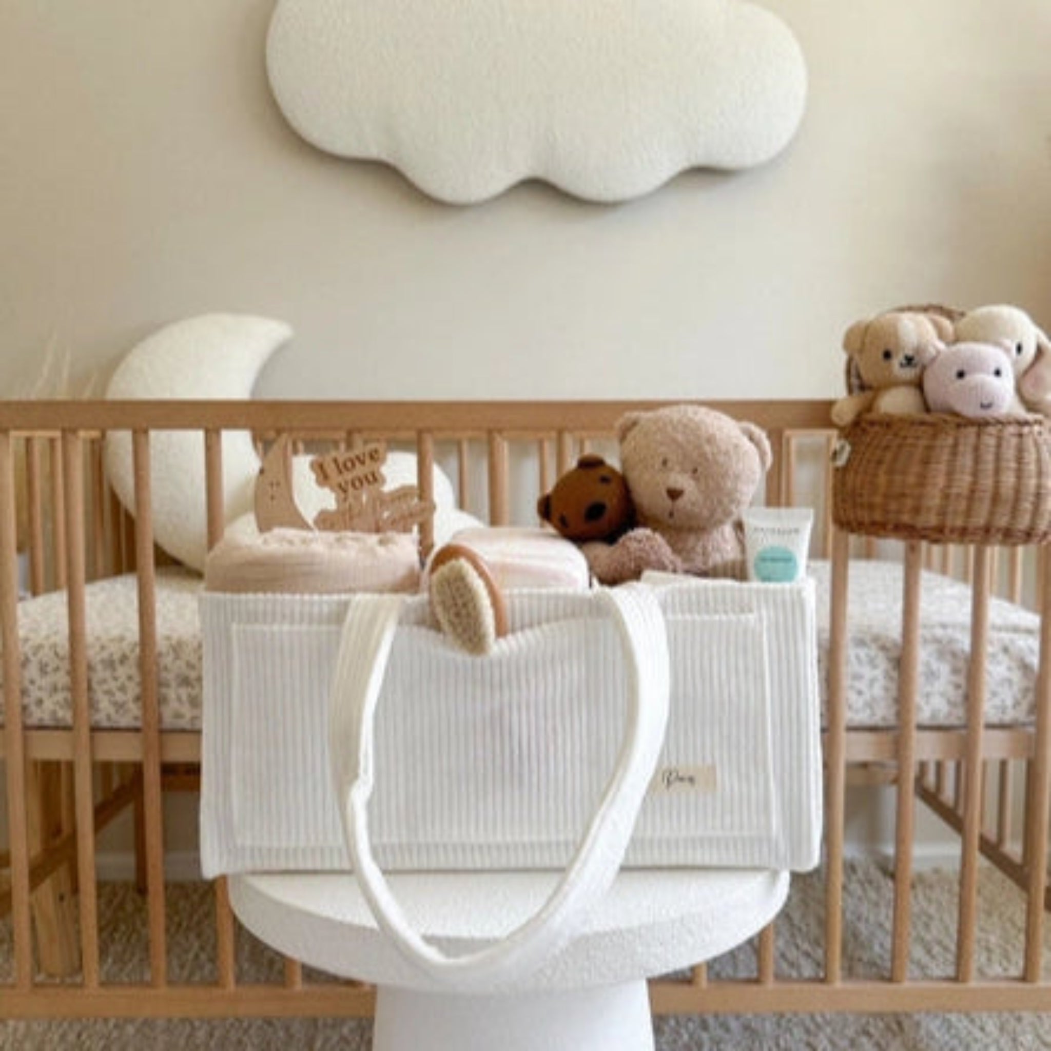 Nappy Caddy Cord White