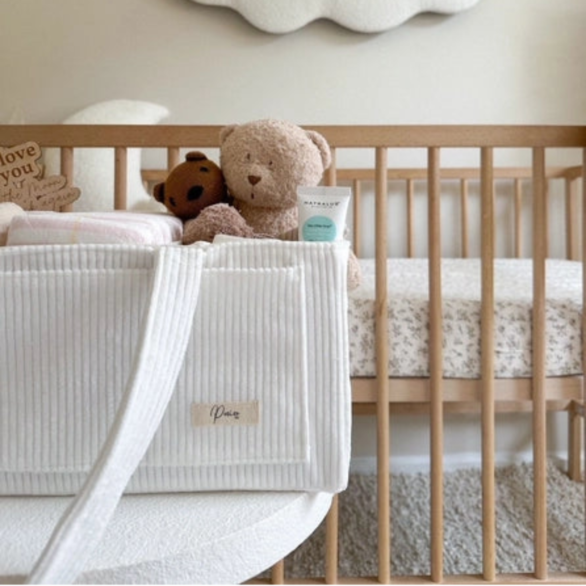 Nappy Caddy Cord White