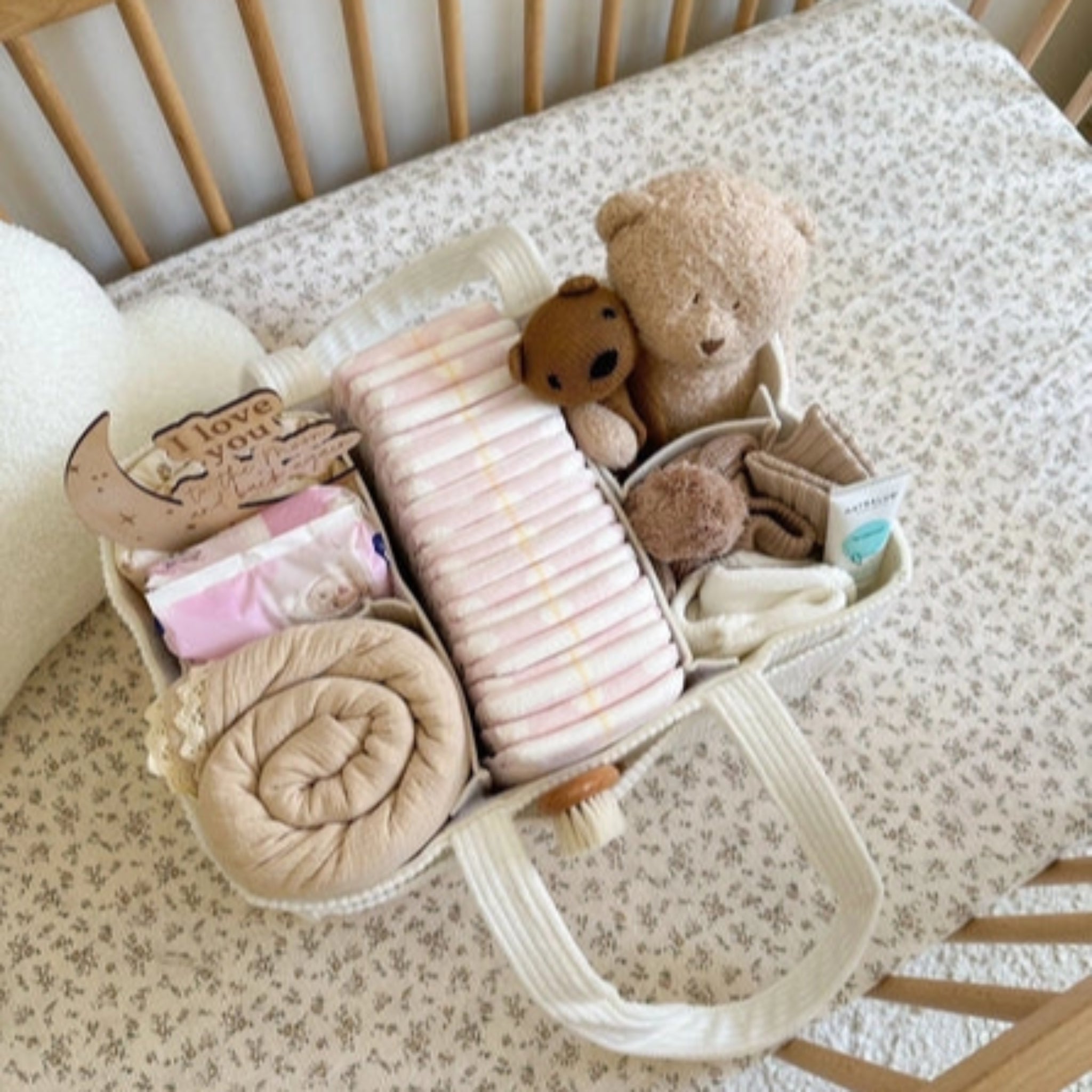 Nappy Caddy Cord White