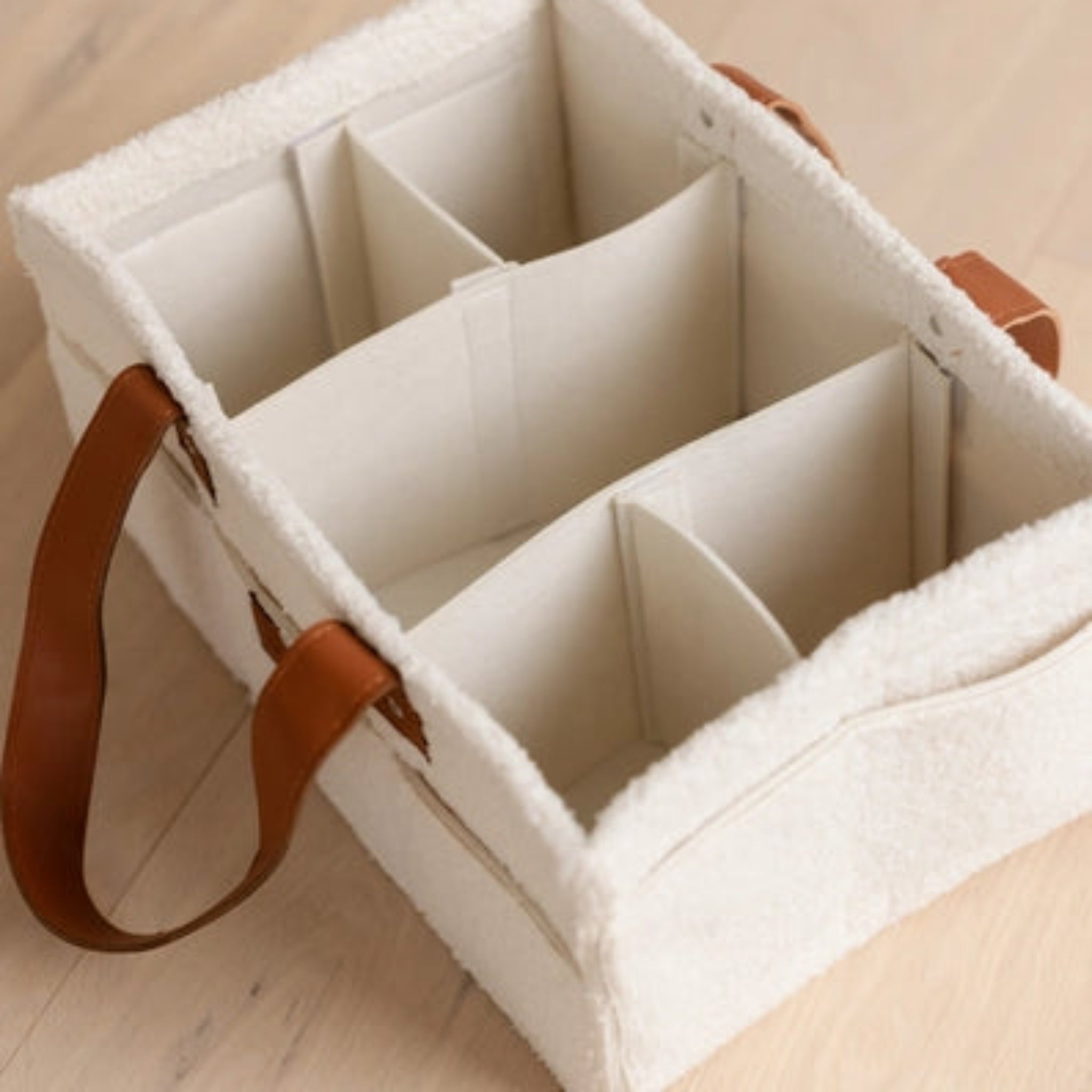 Nappy Caddy Organiser Cream