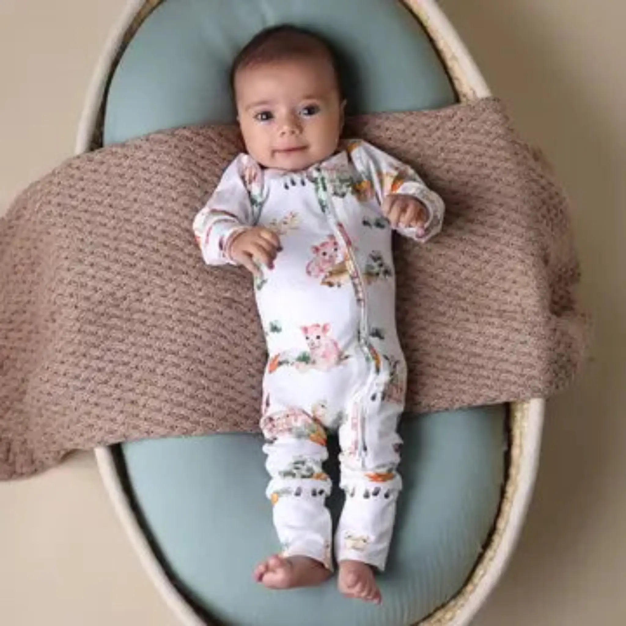 Organic Snugglesuit Convertible Baby Romper
