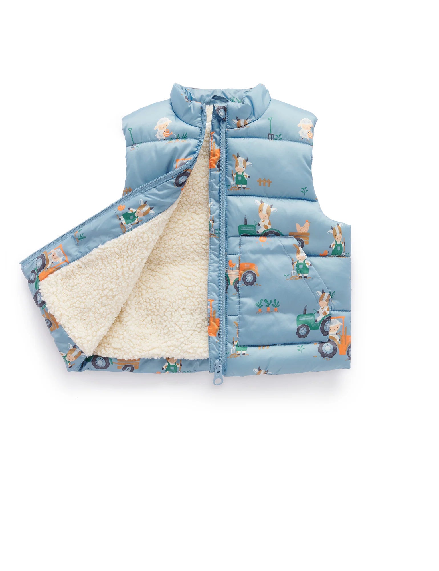 Puffer Vest Farming | Purebaby