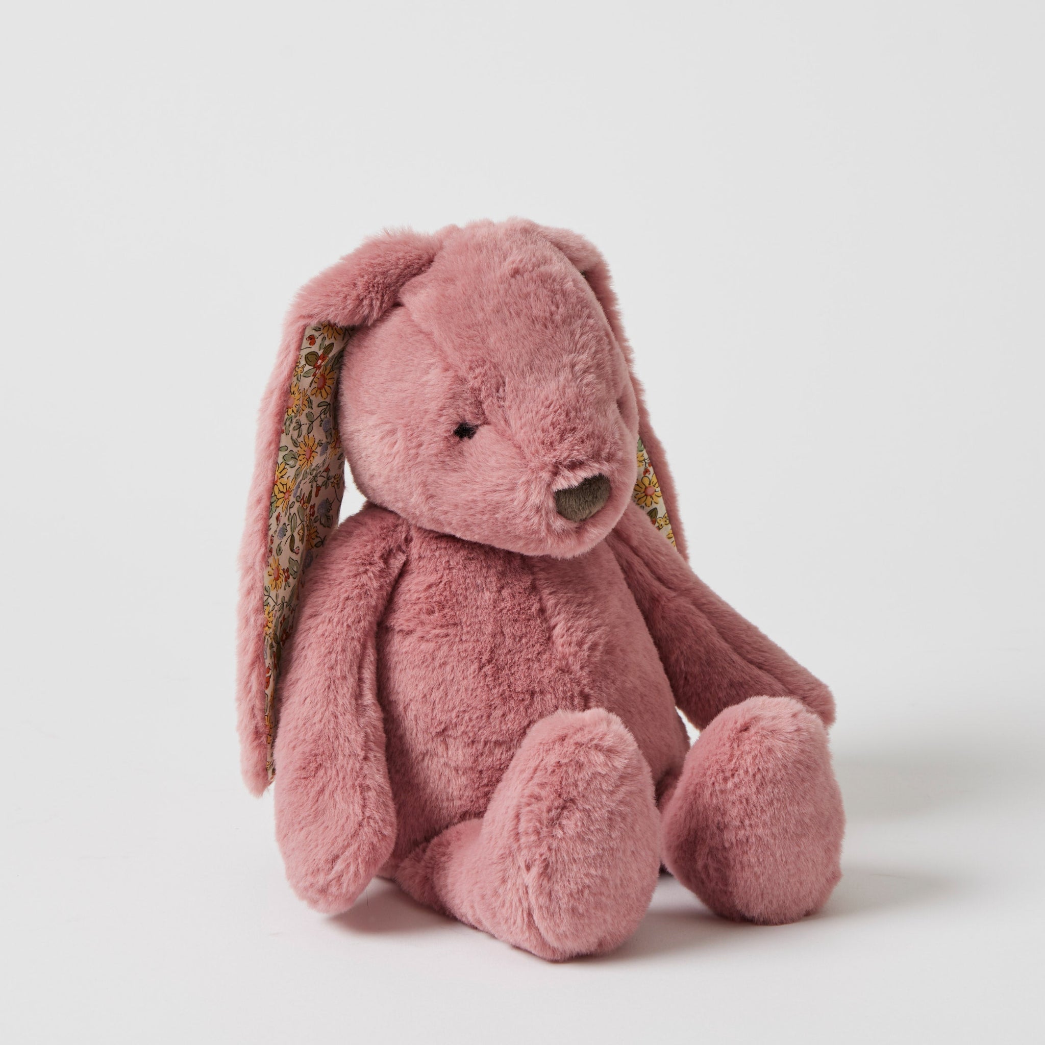 Plush Pink Floral Bunny