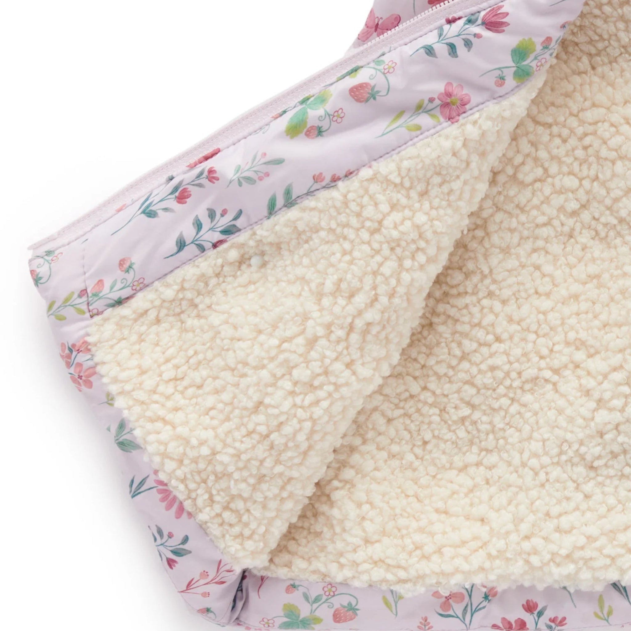 Puffer Vest Strawberry Patch