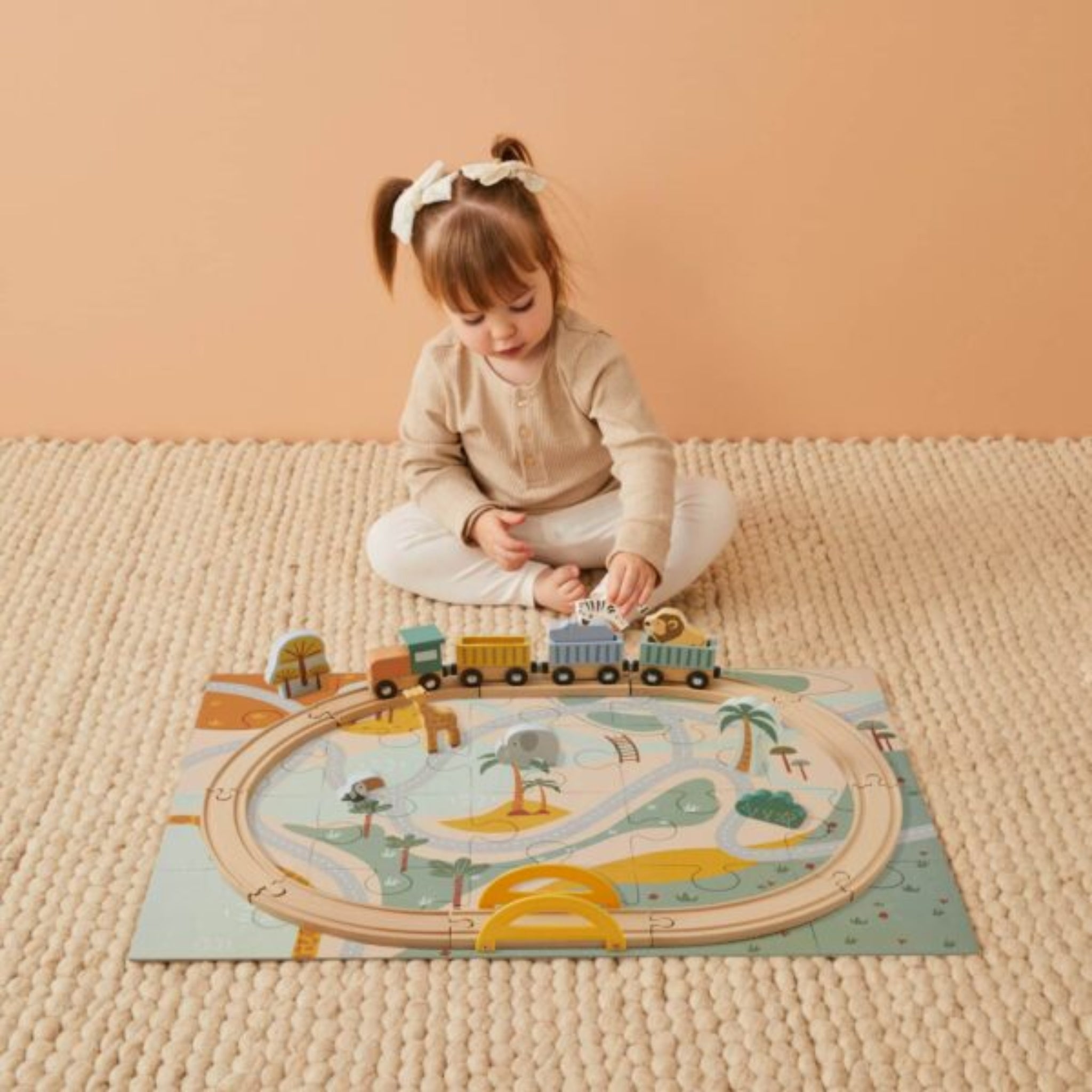 Puzzle Animal Train Set