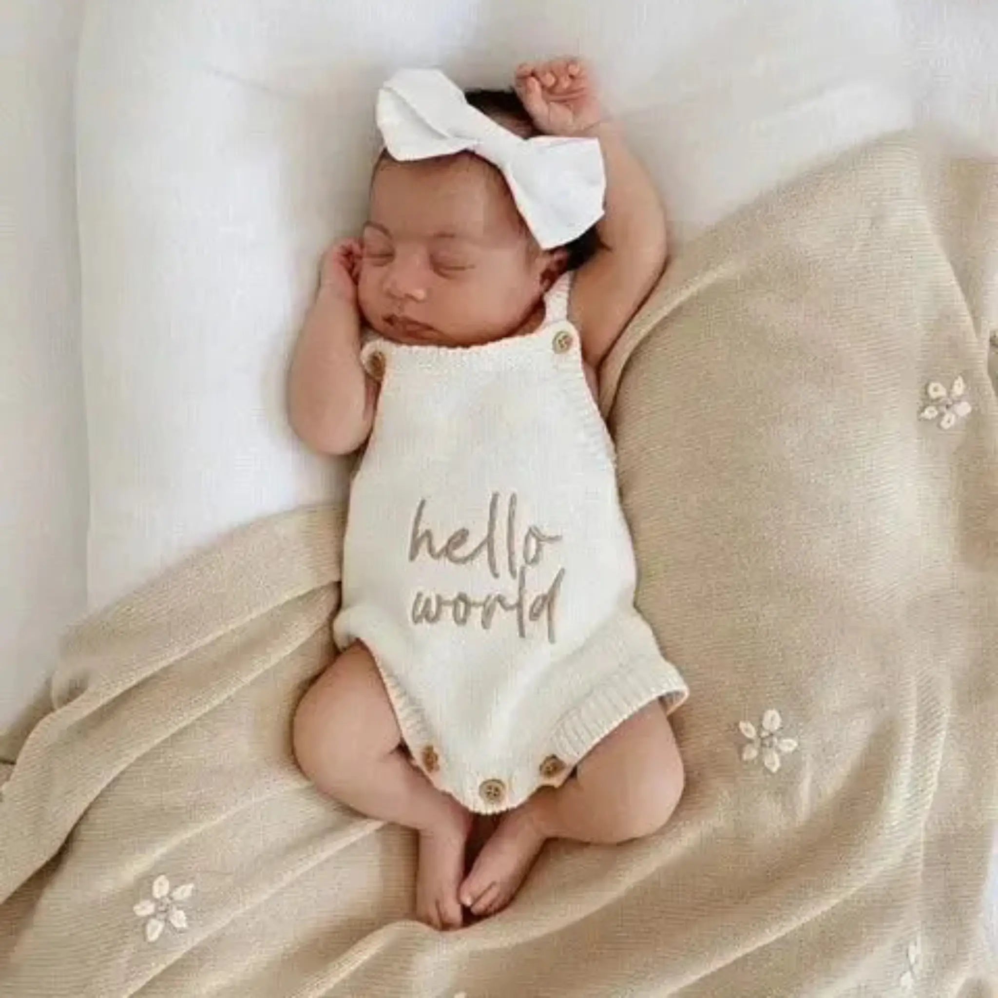 Ready-Made Birth Announcement Romper