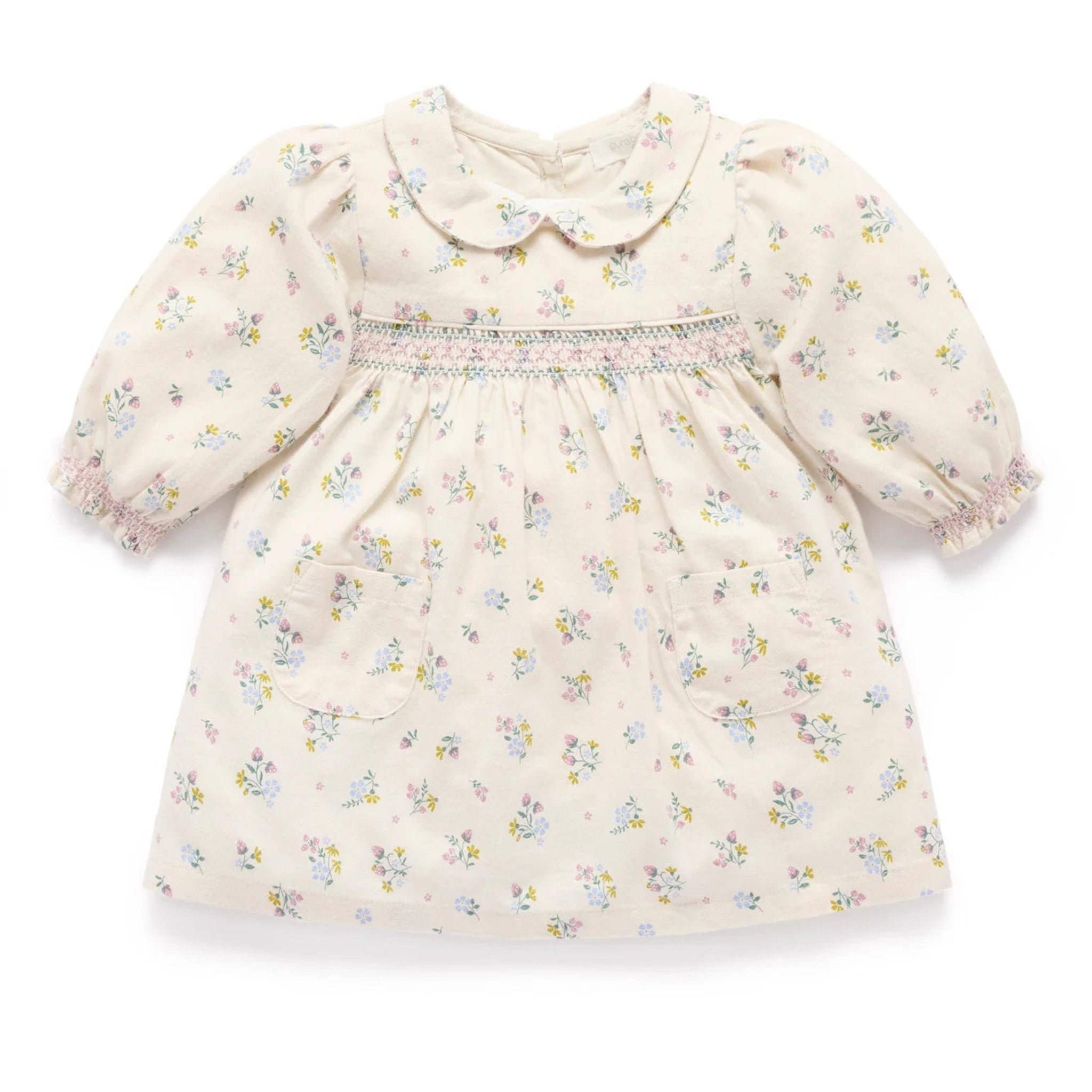 Smocked Dress Strawberry Blossom