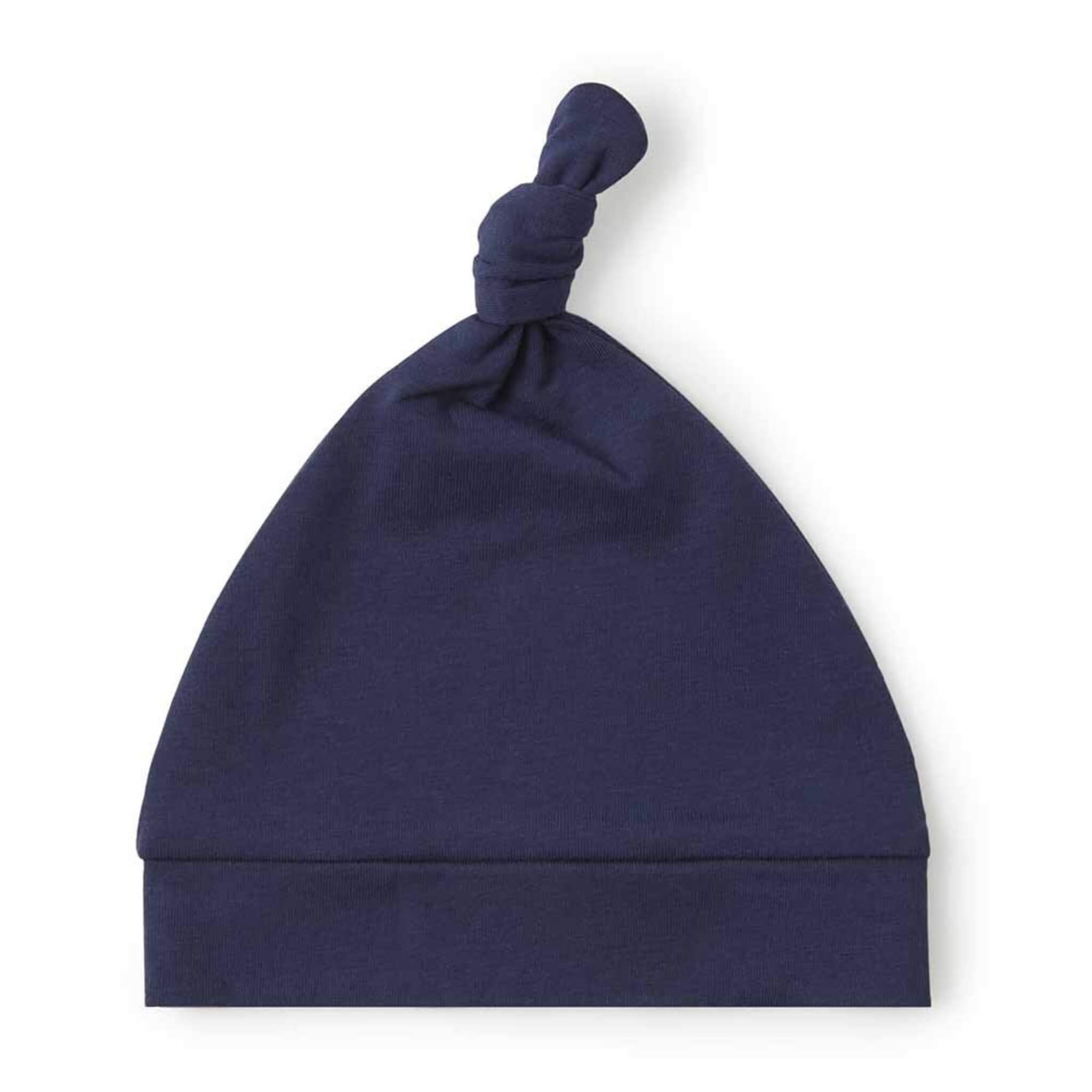 Snuggle Hunny Navy Knotted Baby Beanie