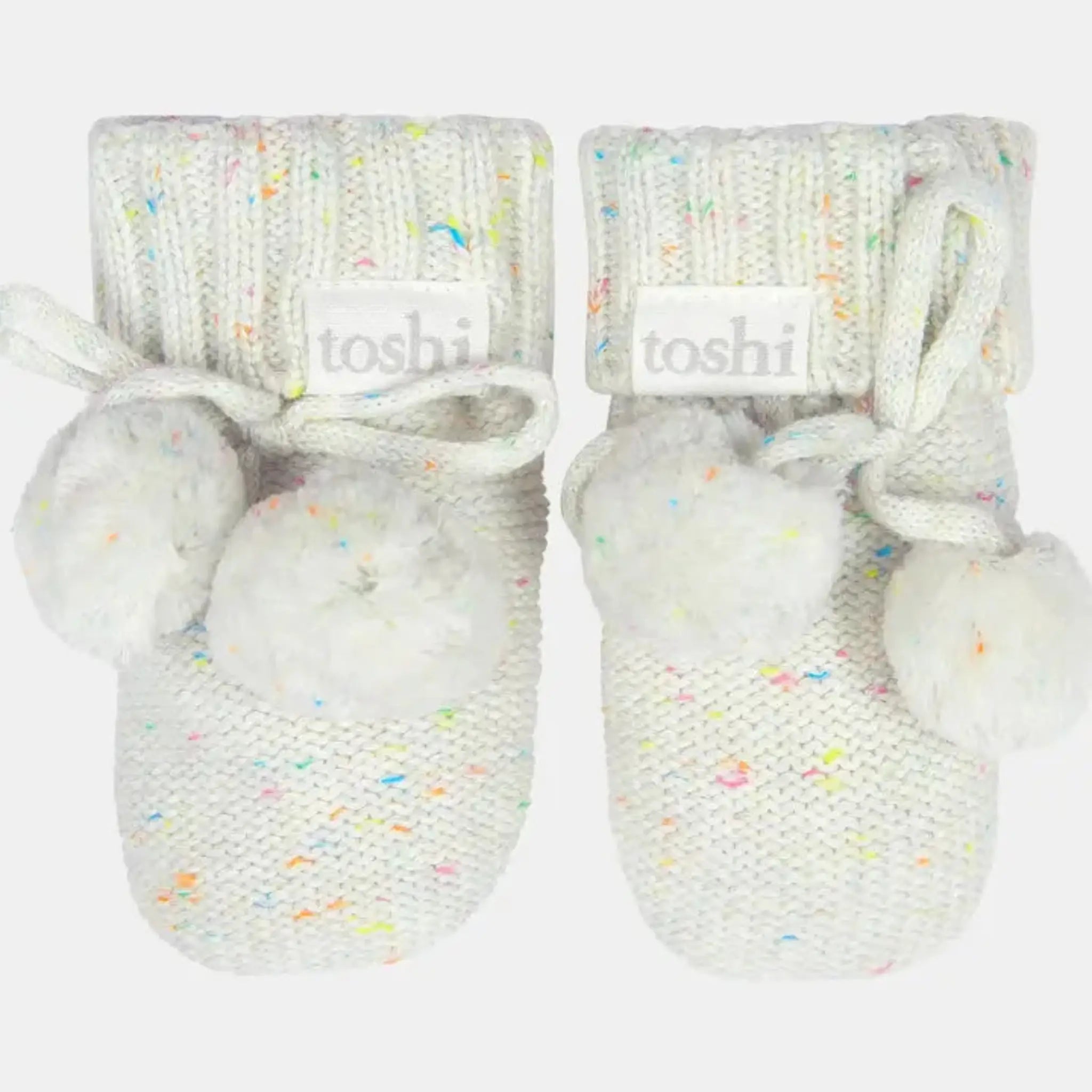 Toshi Marley Snowflake Organic Baby Booties