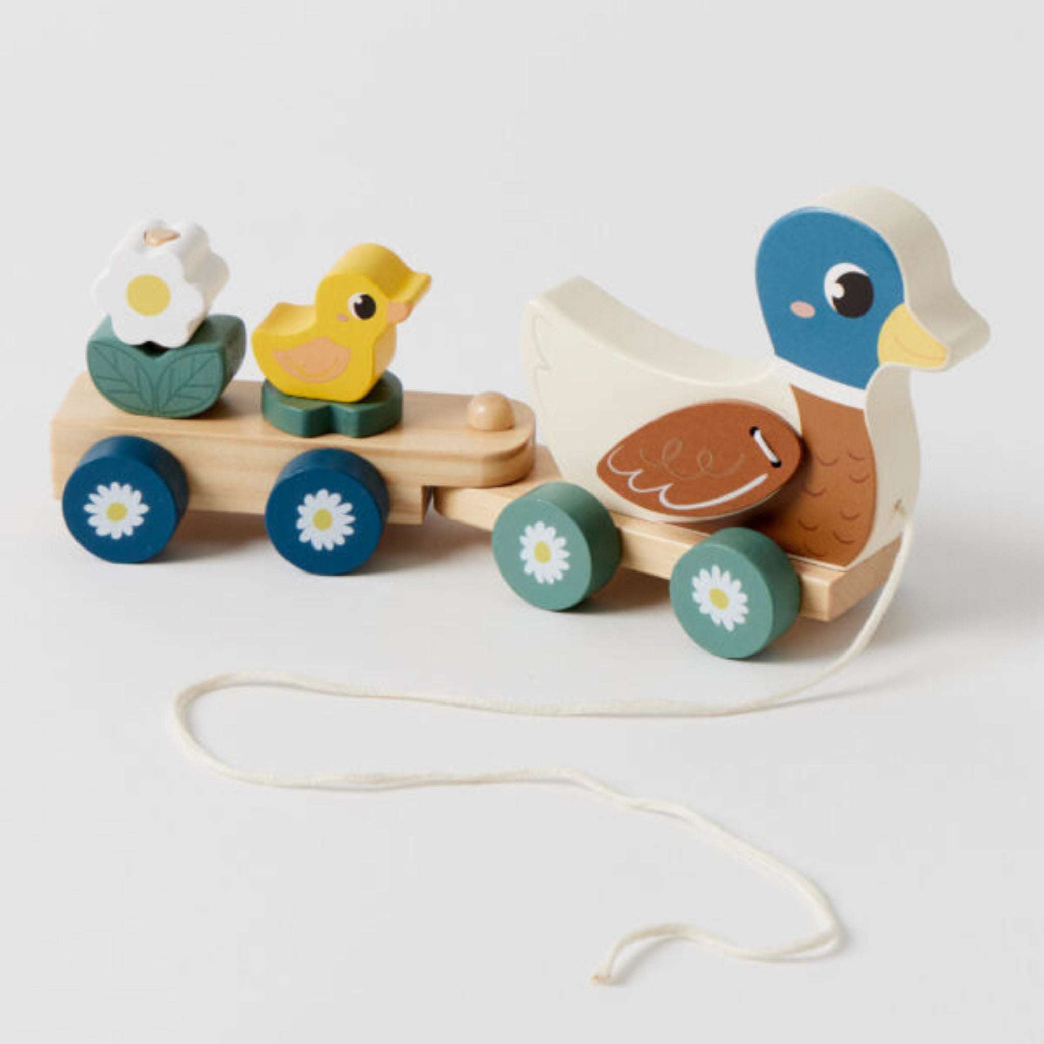 Wooden Pull Along Duck