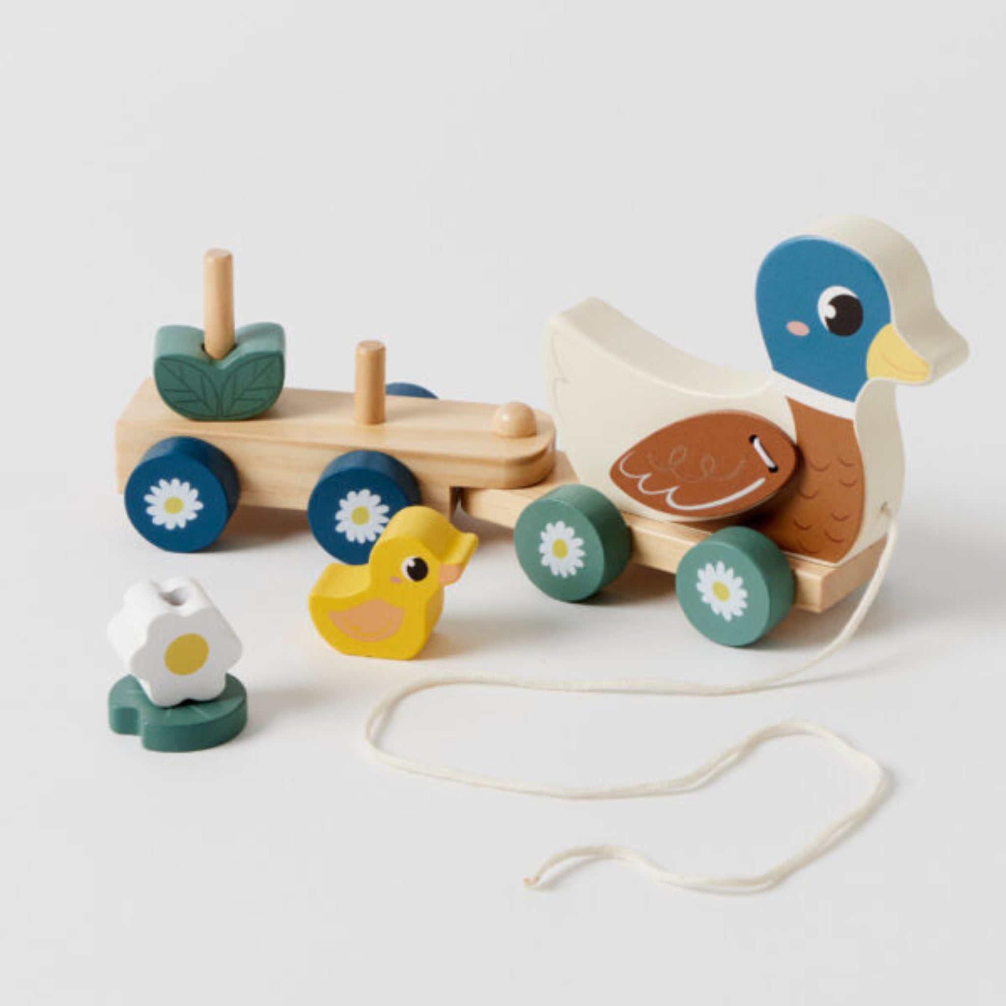Wooden Pull Along Duck