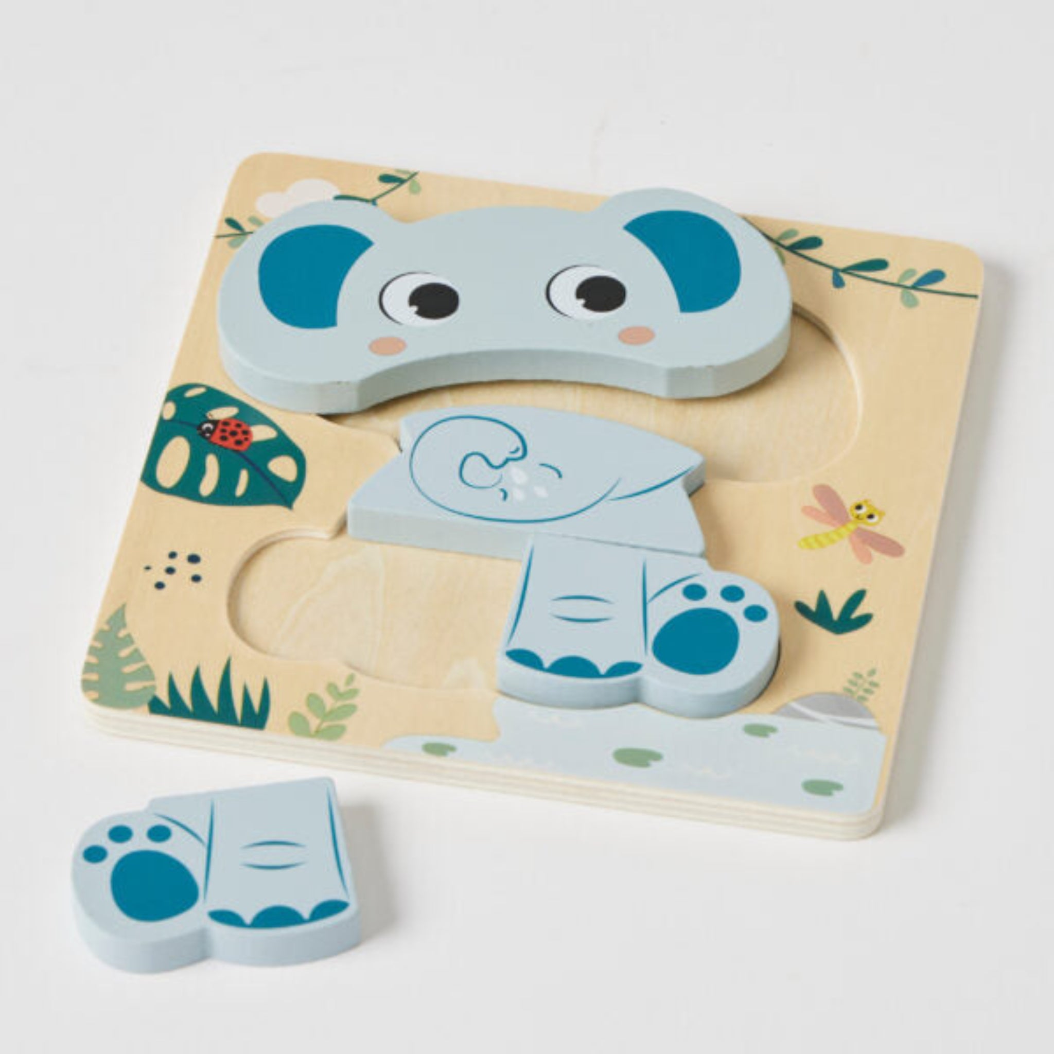 Wooden Puzzle Elephant