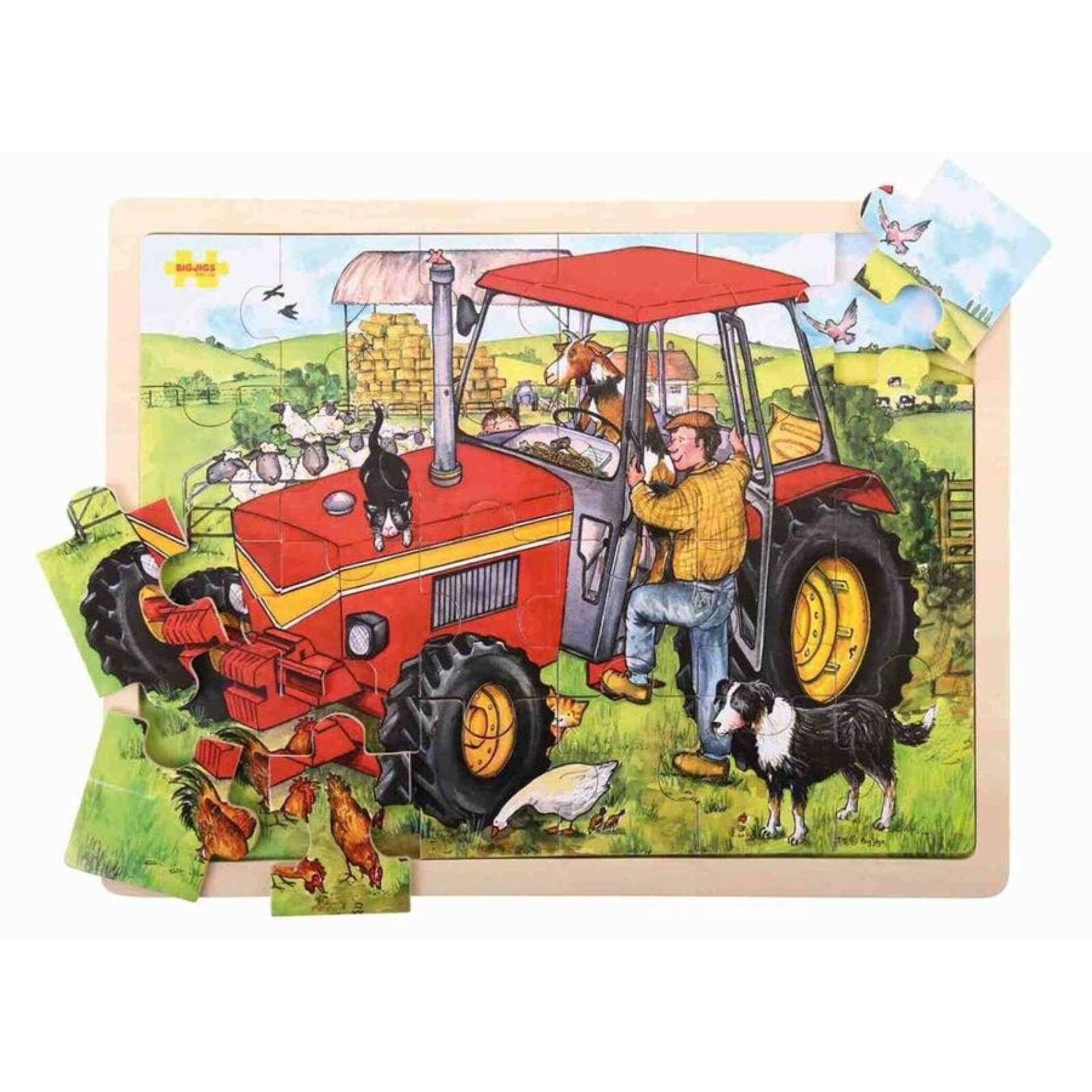 Wooden Tractor Puzzle