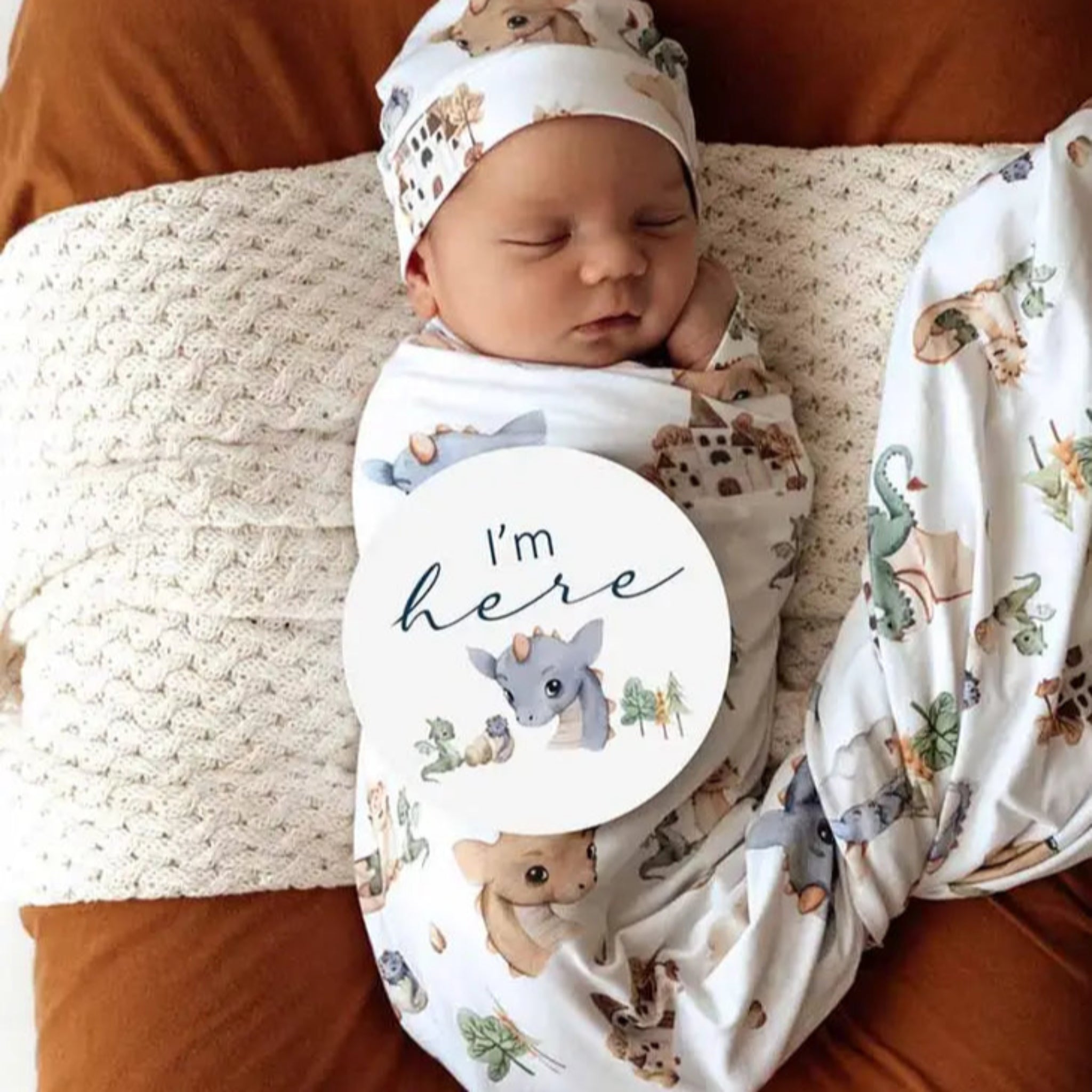 Reversible Milestone Cards | Dragon | Snuggle Hunny