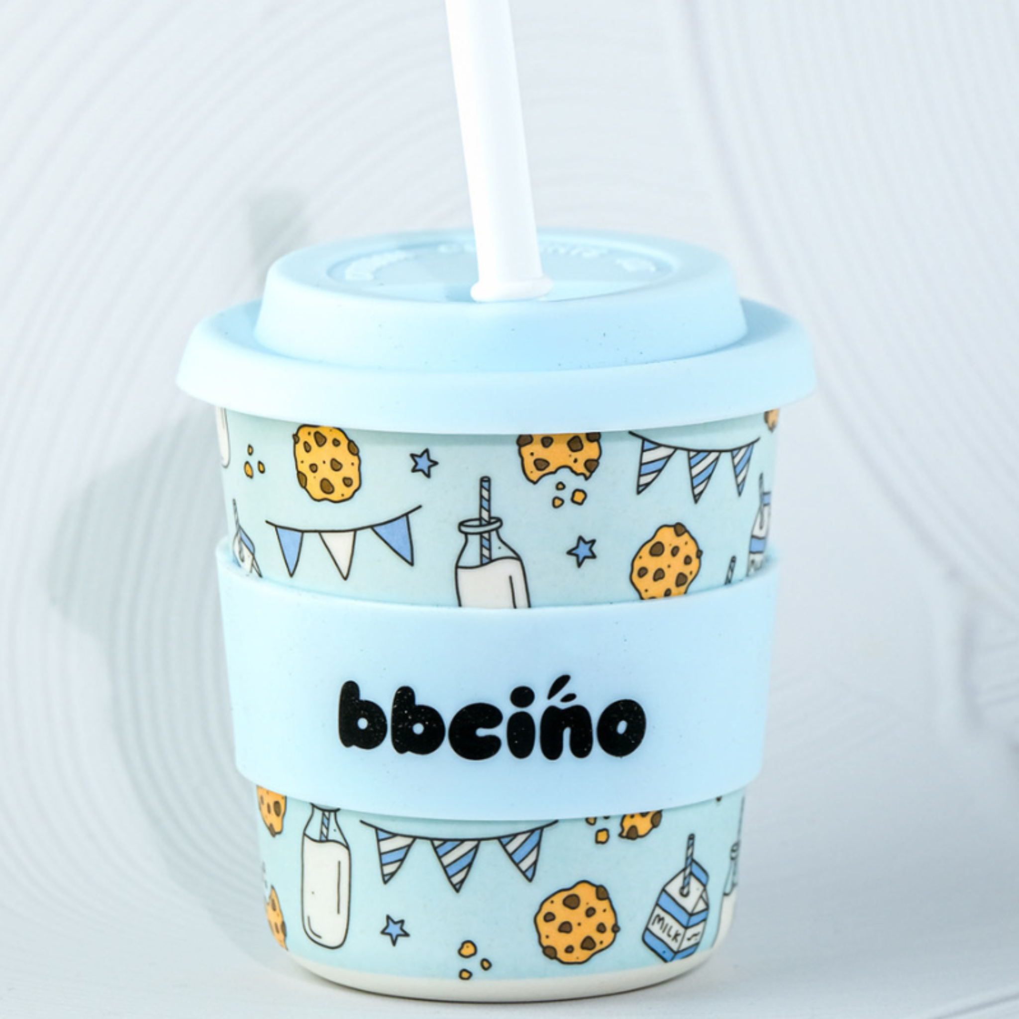 bbcino cup tough cookie in blue 240ml