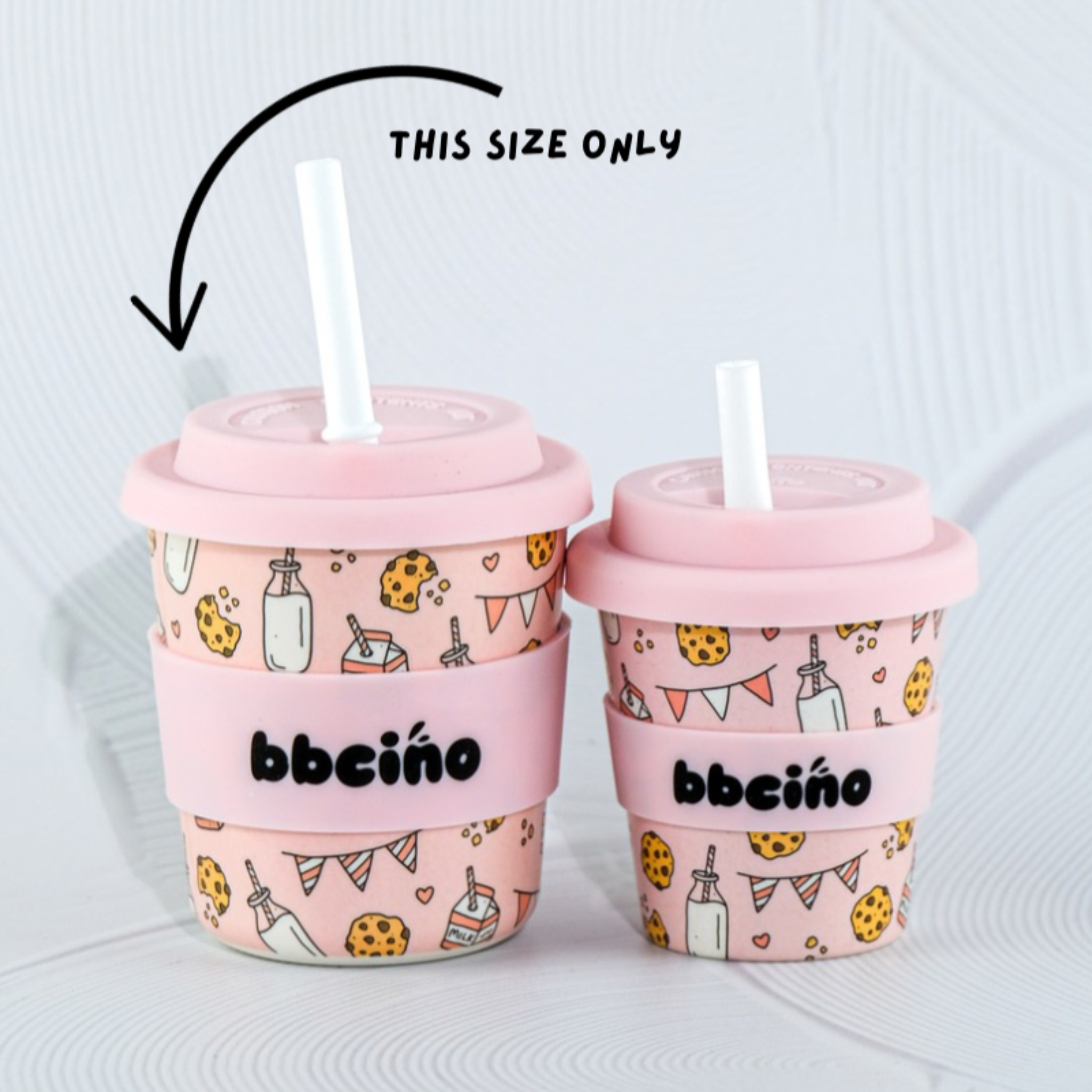 bbcino cup tough cookie in pink 240ml