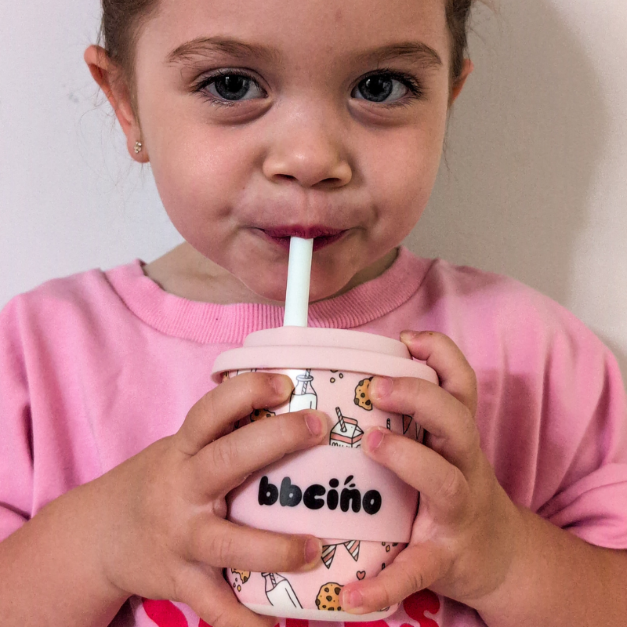 bbcino cup tough cookie in pink 240ml