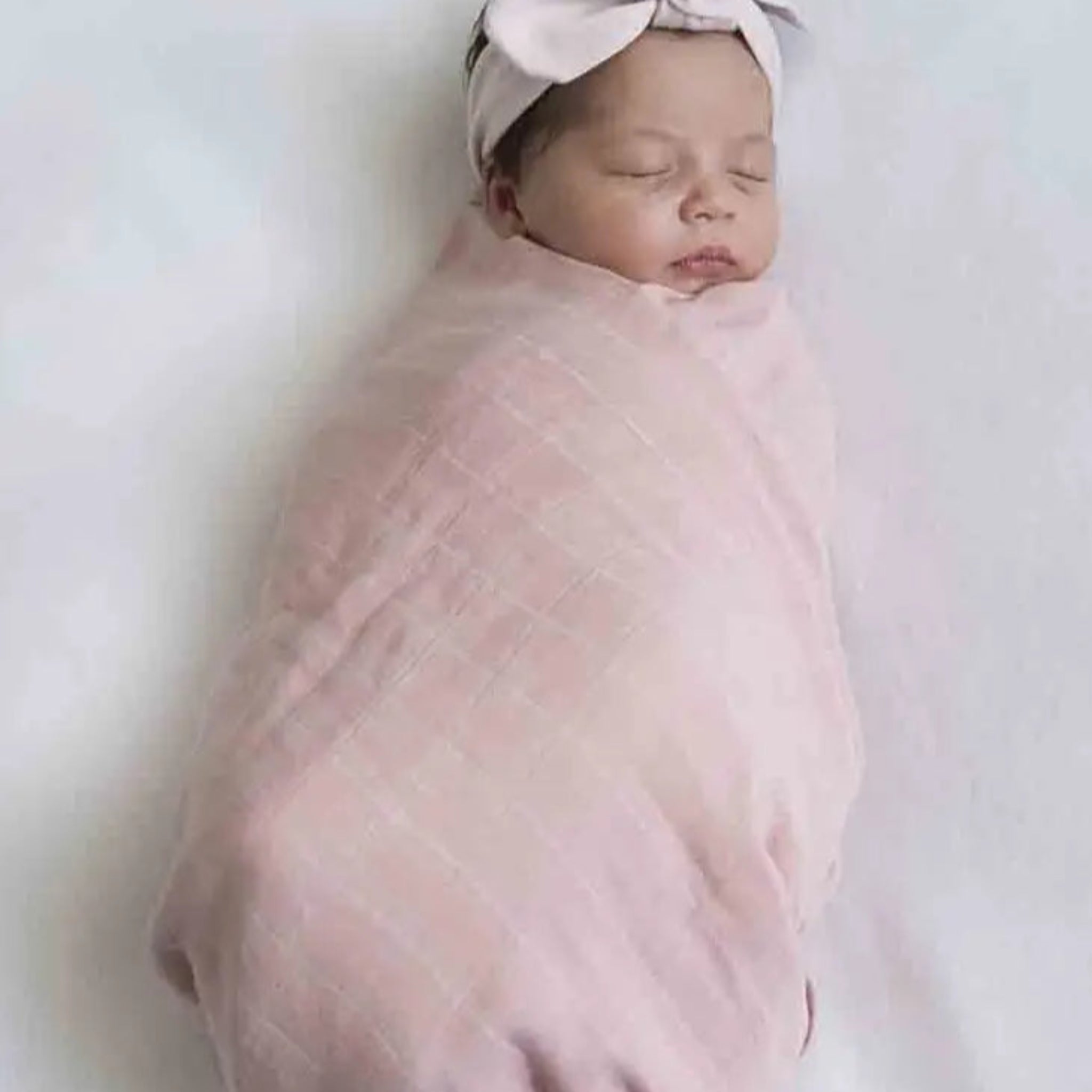 Musk Pink Organic Muslin Wrap-Snuggle Hunny