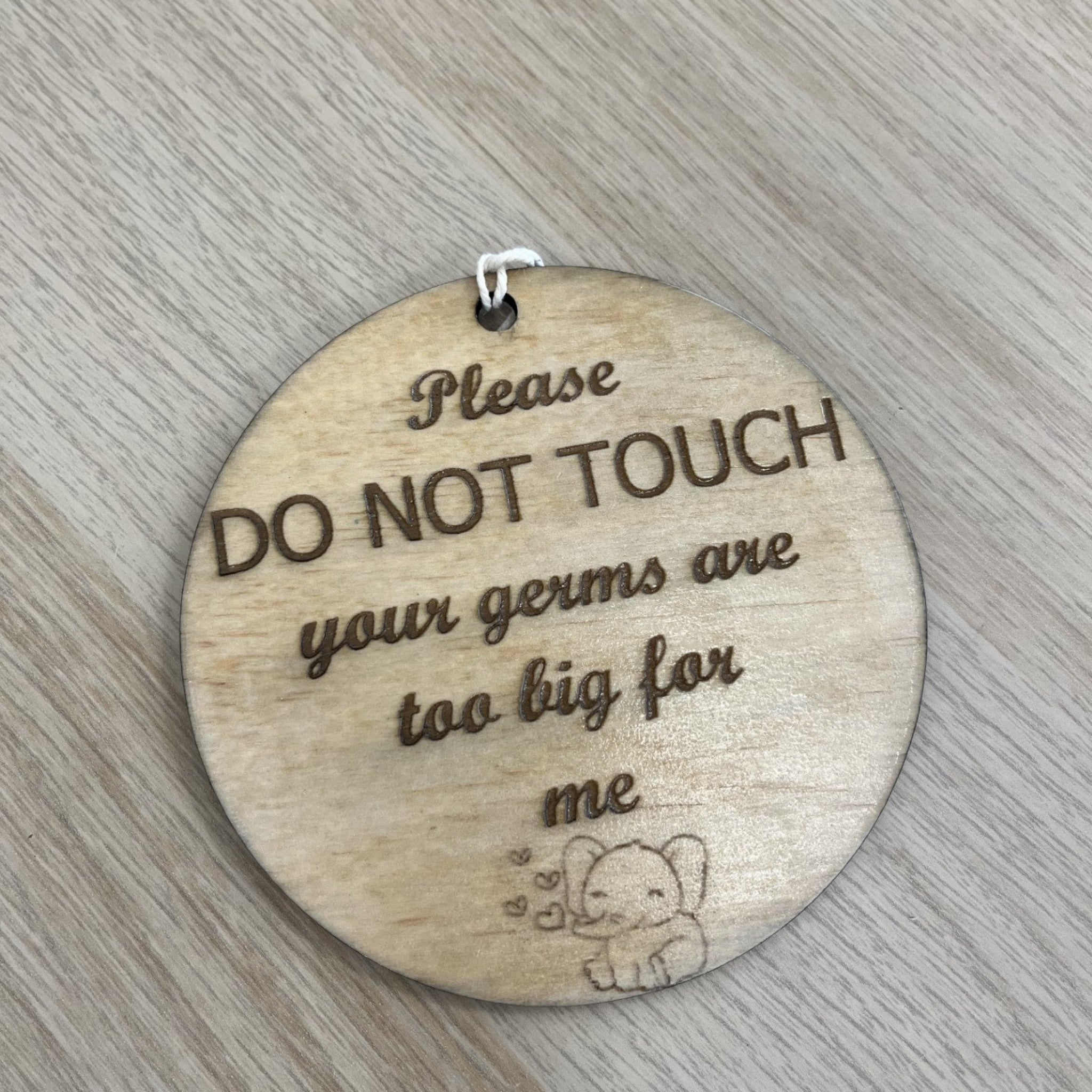Please Don't Touch Disc- KELOLI Creations