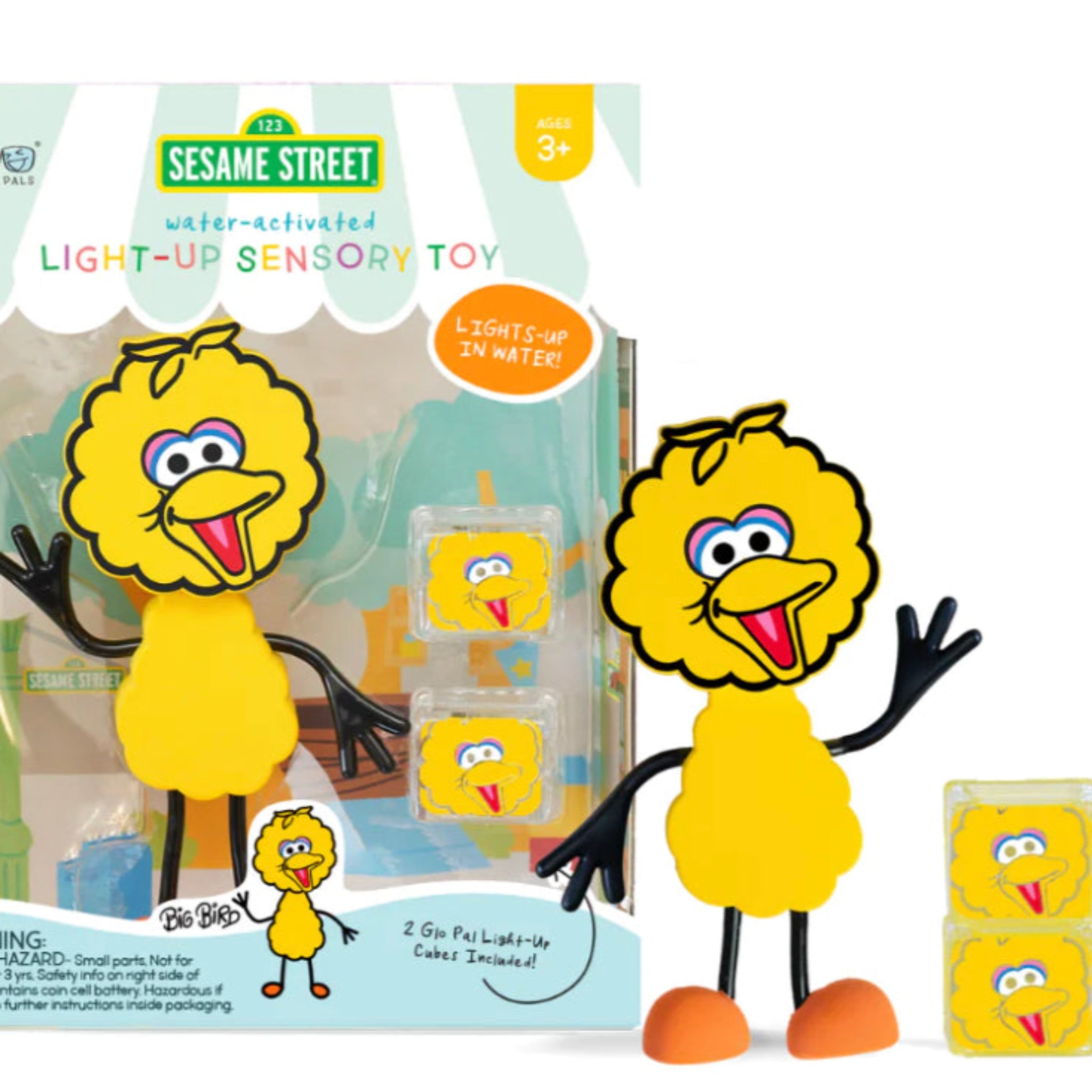 glo pals water activated light up character cubes